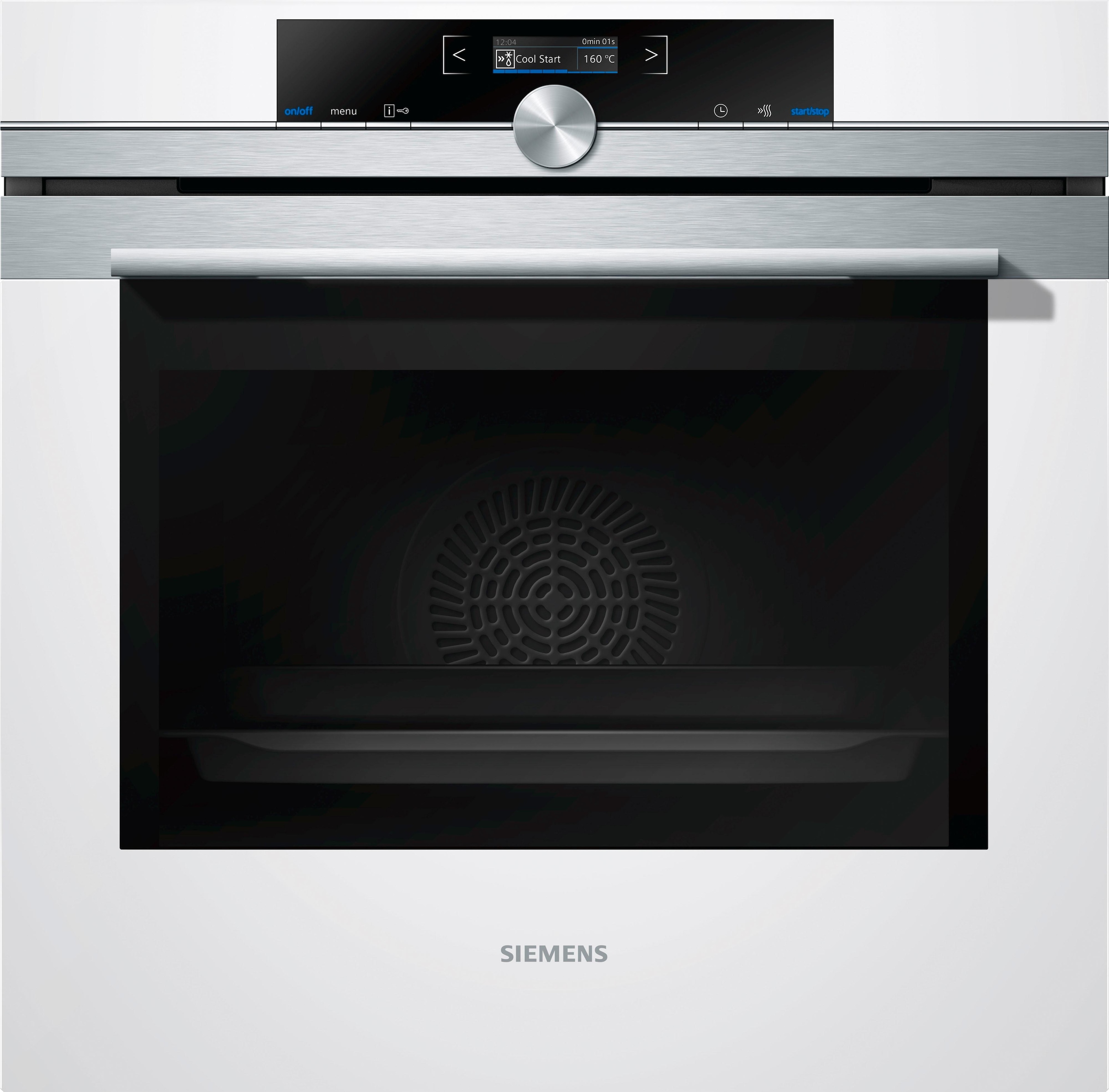 SIEMENS Pyrolyse Backofen  »HB674GBW1«, mit Teleskopauszug nachrüstbar, Pyrolyse-Selbstreinigung, mit activClean