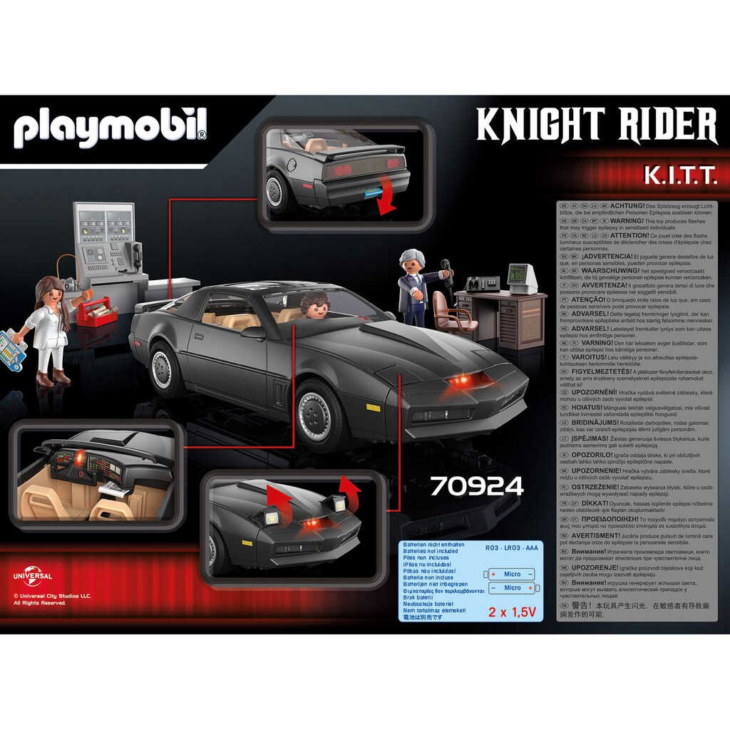 Playmobil® Konstruktions-Spielset »Knight Rider - K.I.T.T. (70924)«, (53 St.)