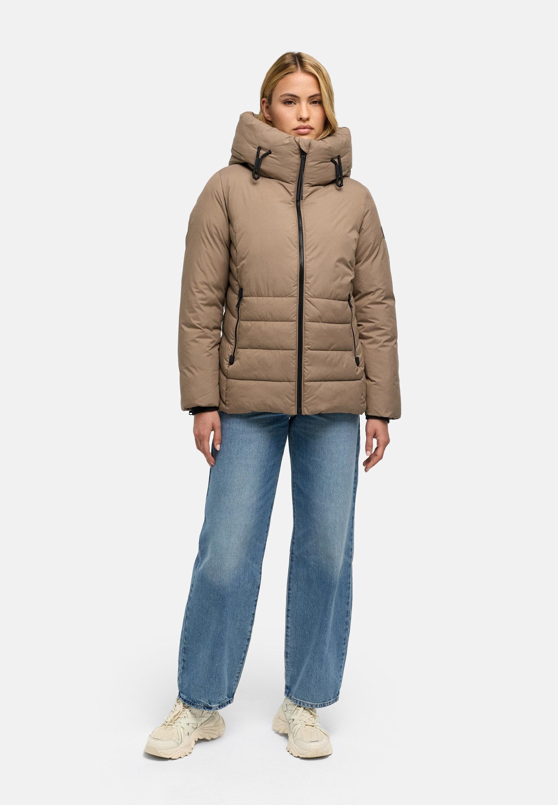 Navahoo Outdoorjacke »Waldengel XIV« mit Kapuze Damen Winter Steppjacke mit Kapuze und Kordelzug