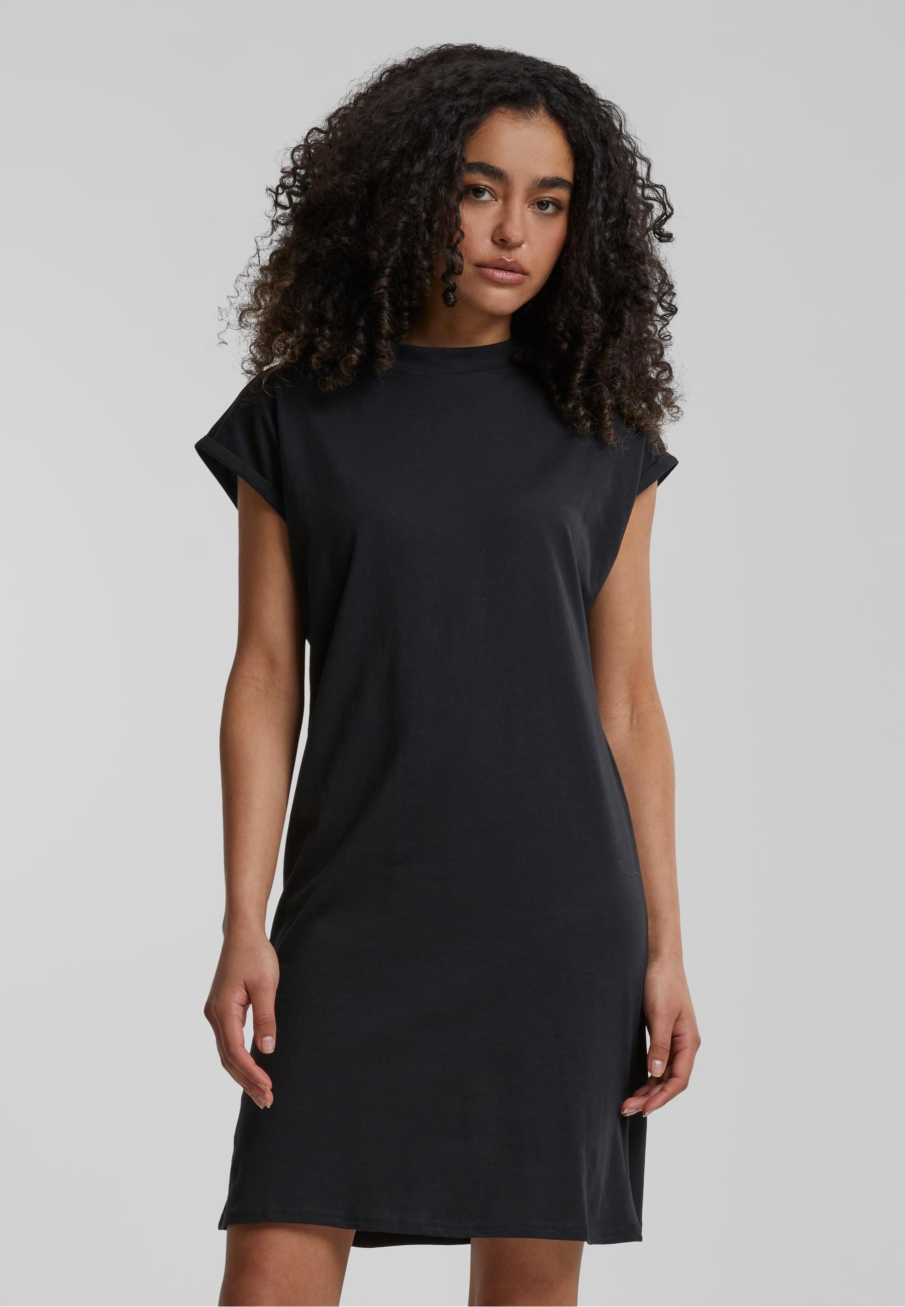 URBAN CLASSICS Shirtkleid »Urban Classics Damen Ladies Turtle Extended Shoulder Dress«, (1 tlg.)