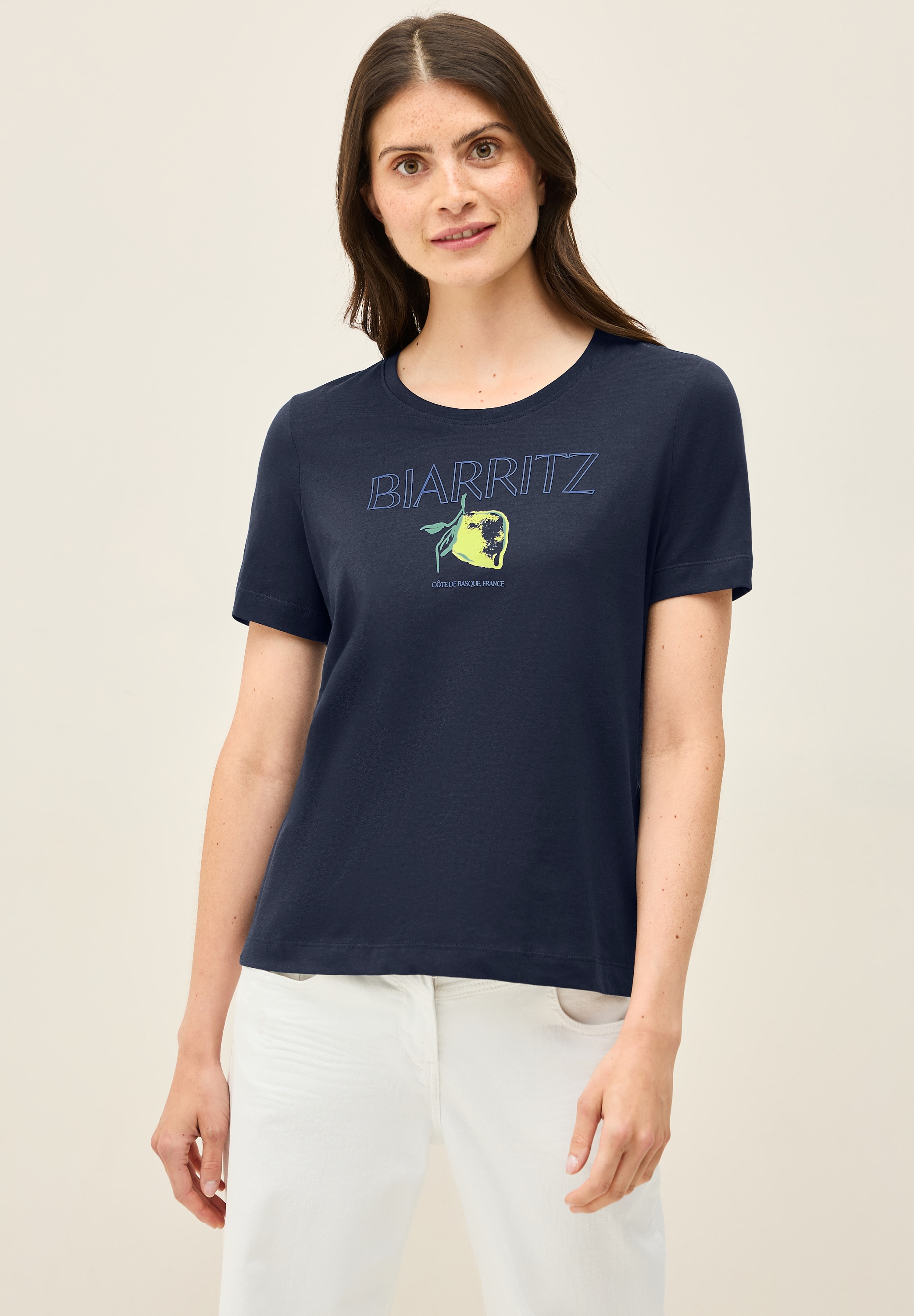Cecil T-Shirt, aus reiner Baumwolle günstig online kaufen