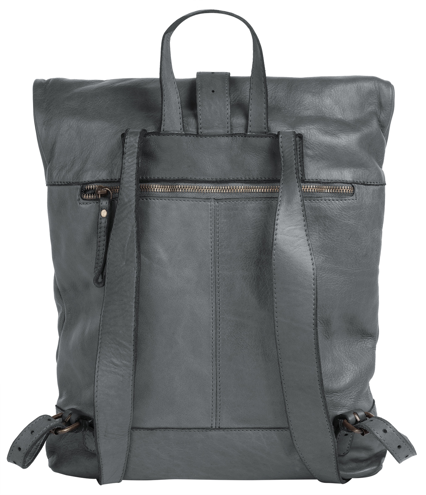 forty° Tagesrucksack, echt Leder, Made in Italy