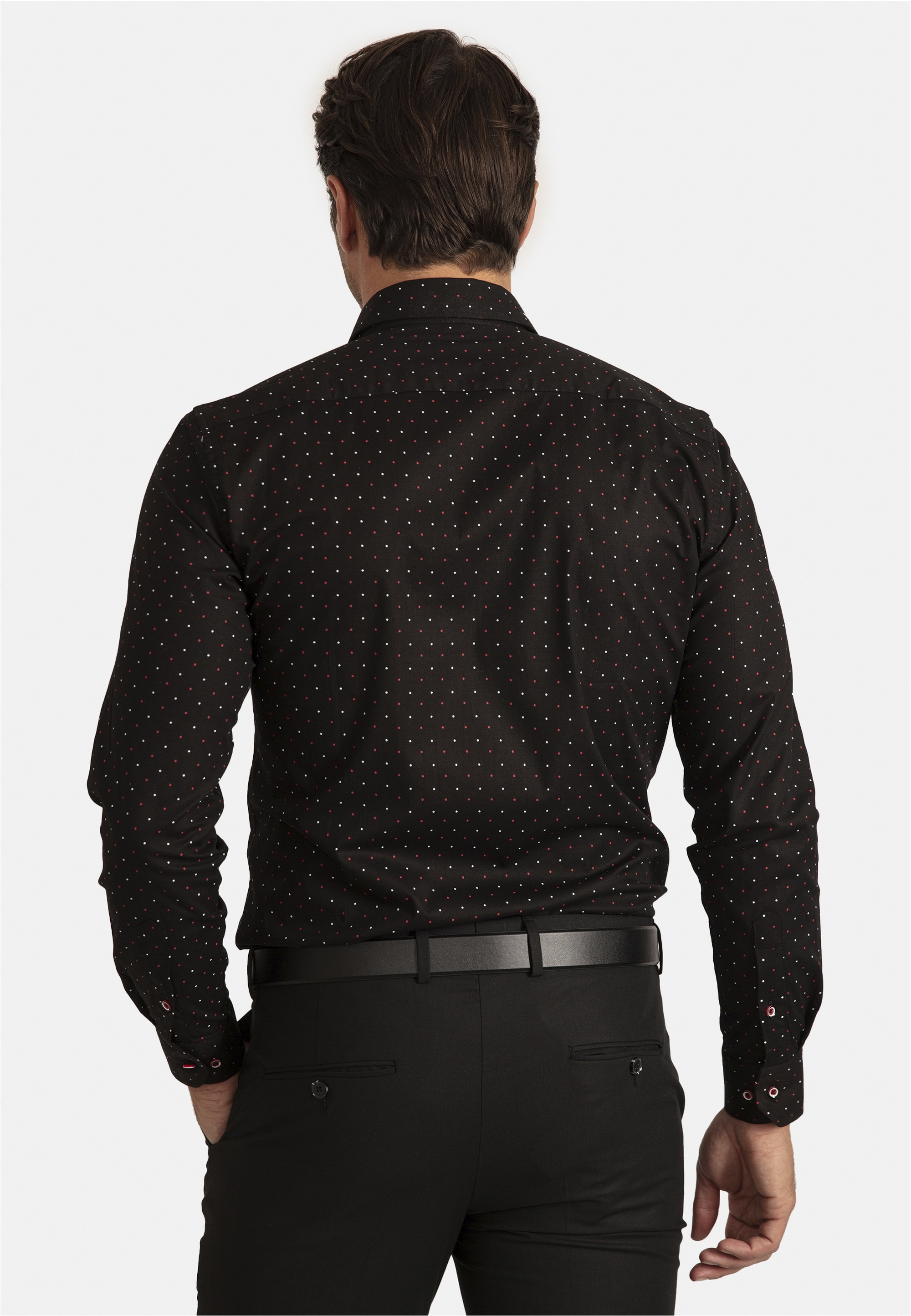 SIR RAYMOND TAILOR Langarmhemd »Risor«, in gepunktetem Design