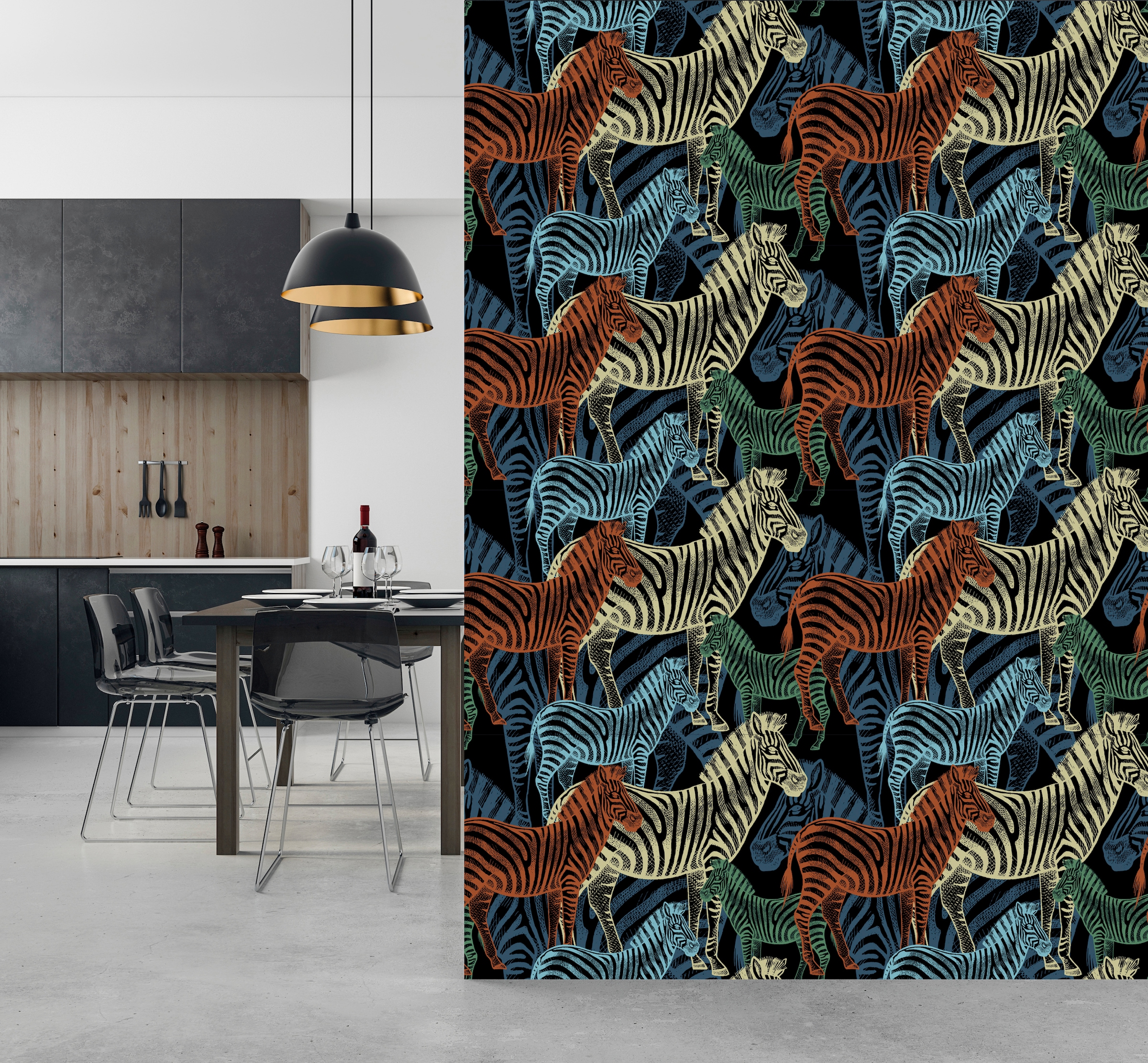 queence Vinyltapete »Jana«, animal print-Fellimitat-Motiv-bedruckt-Reptilienprägung-tropisch, 90x250cm, selbstklebend, kinderleichte Anbringung, Sticker