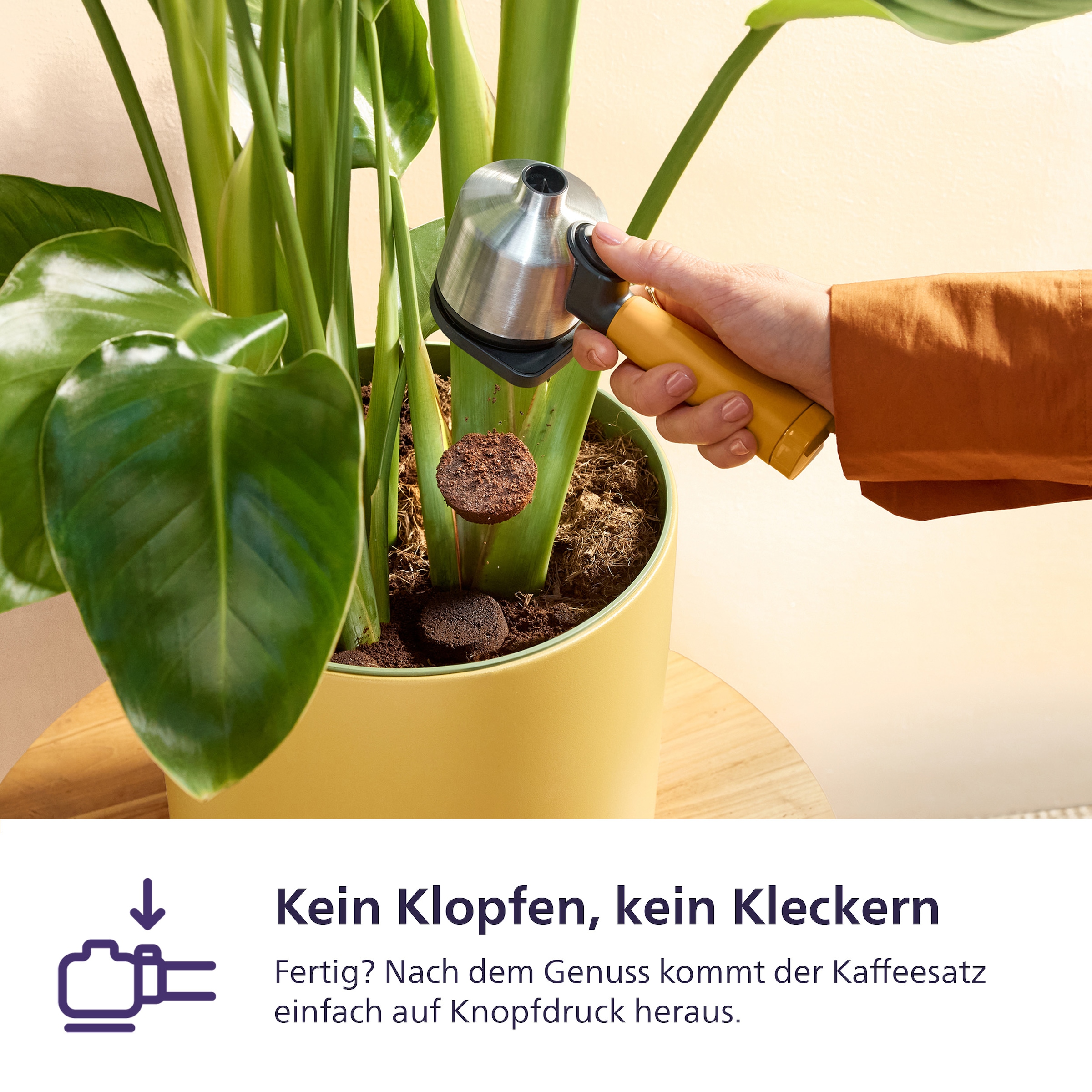 PHILIPS baristina Espressomaschine »mit Bean swap BAR320/00 mit Mahlwerk für ganze Bohnen«, Doppelter Bohnenbehälter, 16 bar Pumpendruck, Naturweiß​