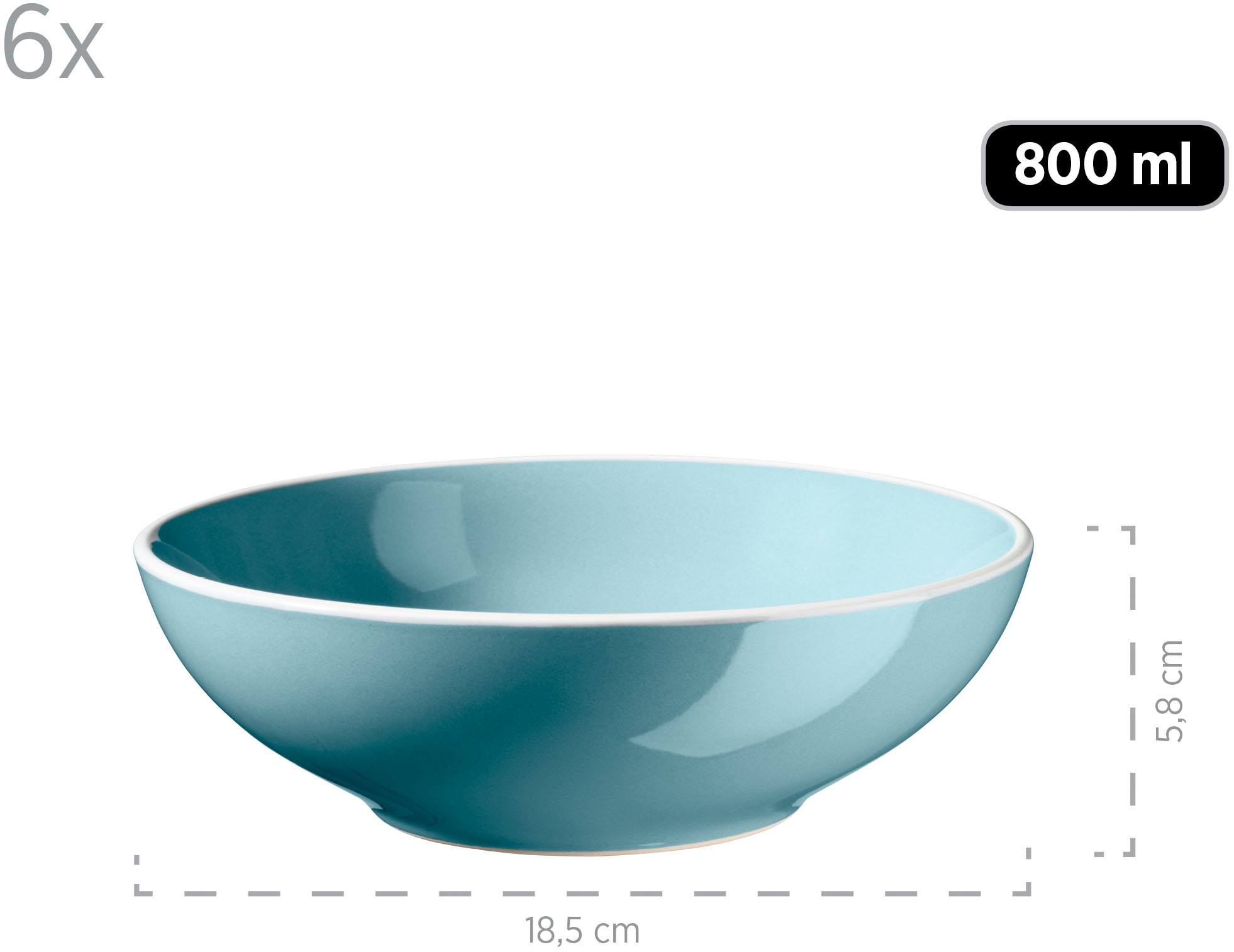 MÄSER Kombiservice »ELISSA, Geschirr-Set, Steinzeug«