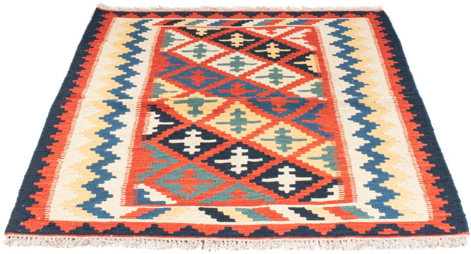 Wollteppich »Kelim - Oriental - 145 x 108 cm - mehrfarbig«, rechteckig, 4 mm Höhe,...