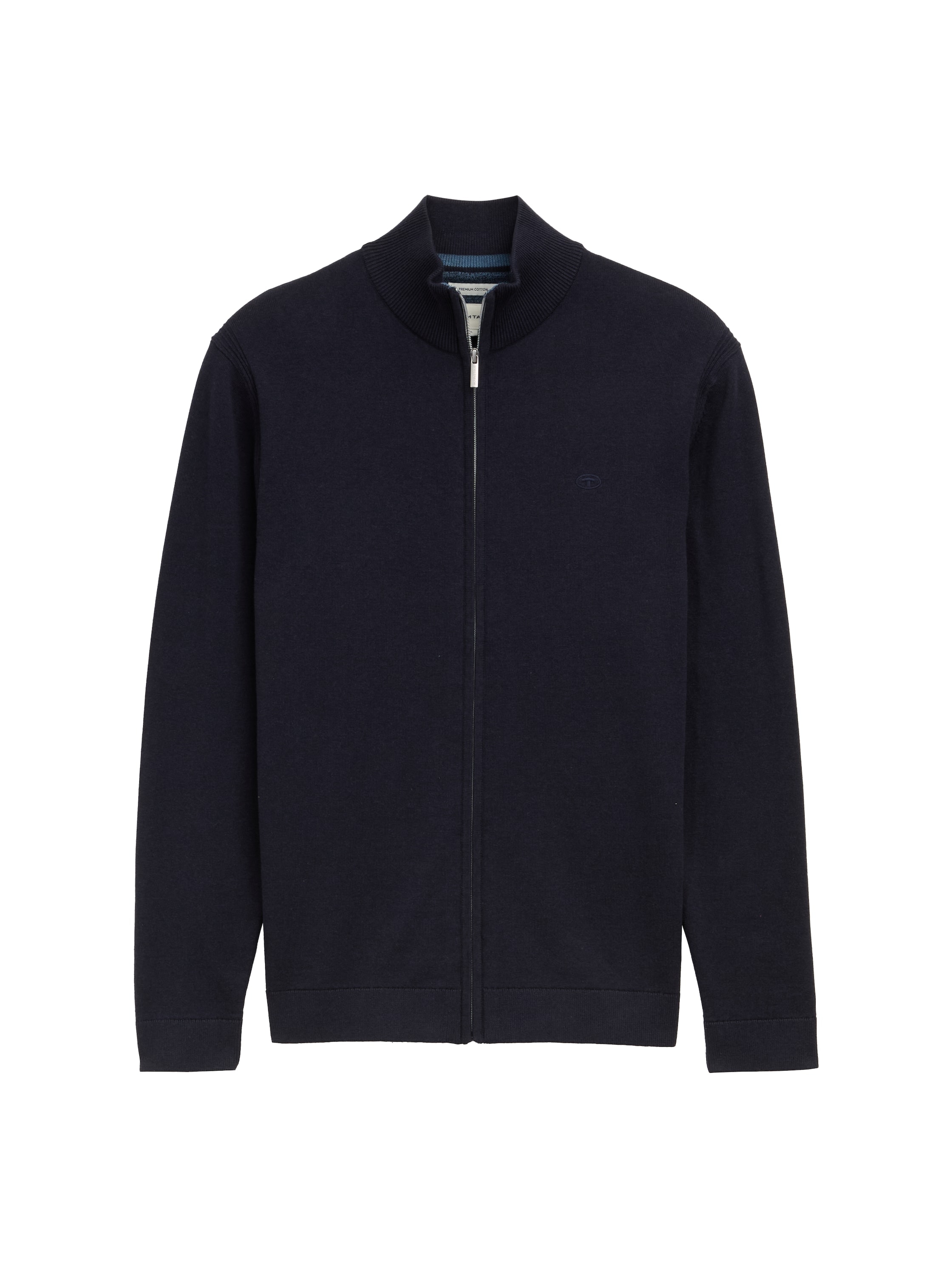 TOM TAILOR Strickjacke, mit Logo Stickerei
