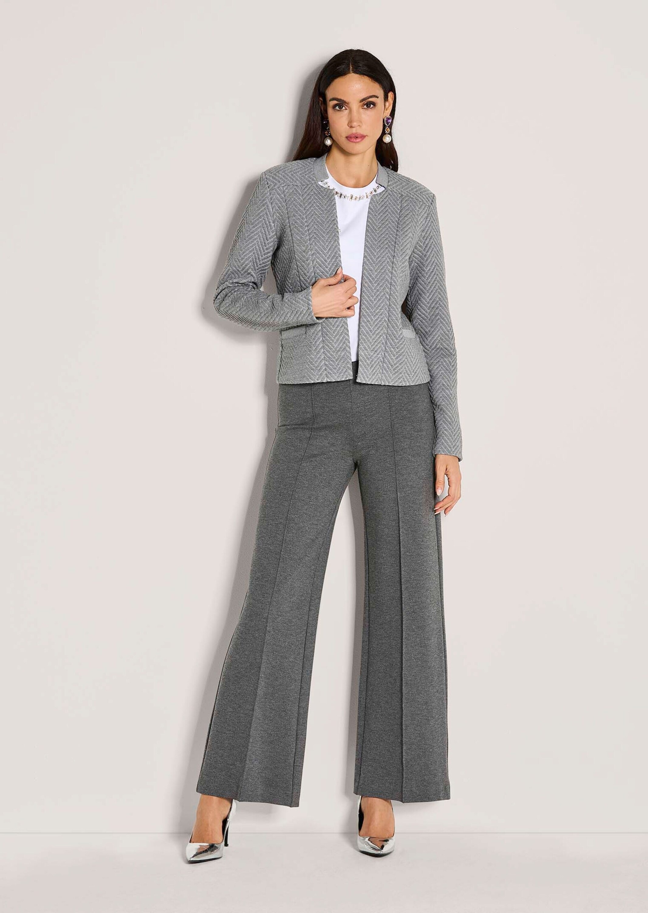 MADELEINE Jackenblazer "Kurzblazer Moderner Jerseyblazer in Melange-Optik" günstig online kaufen