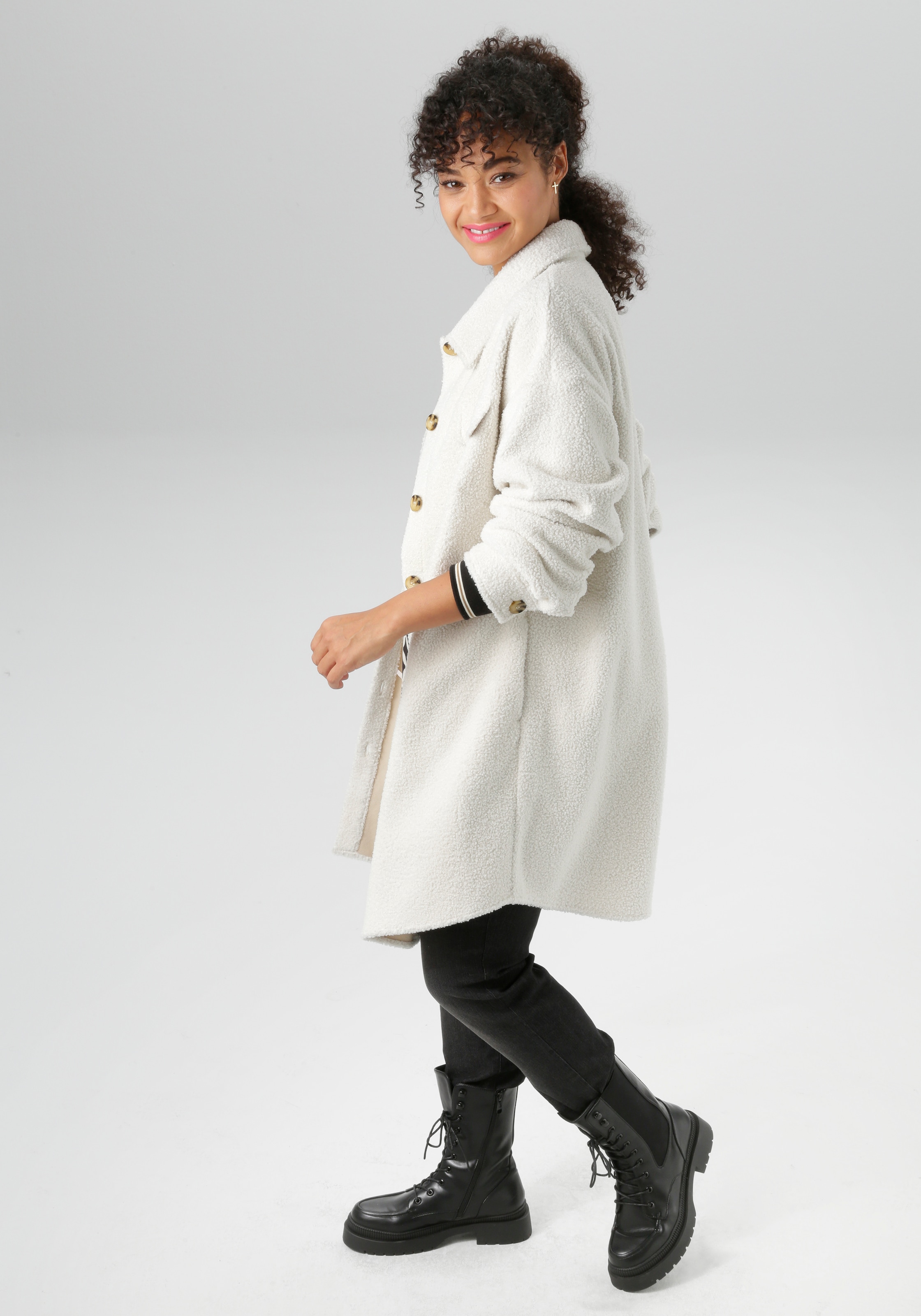 Aniston PLUS Fellimitatjacke, in Plüsch Optik- NEUE KOLLEKTION