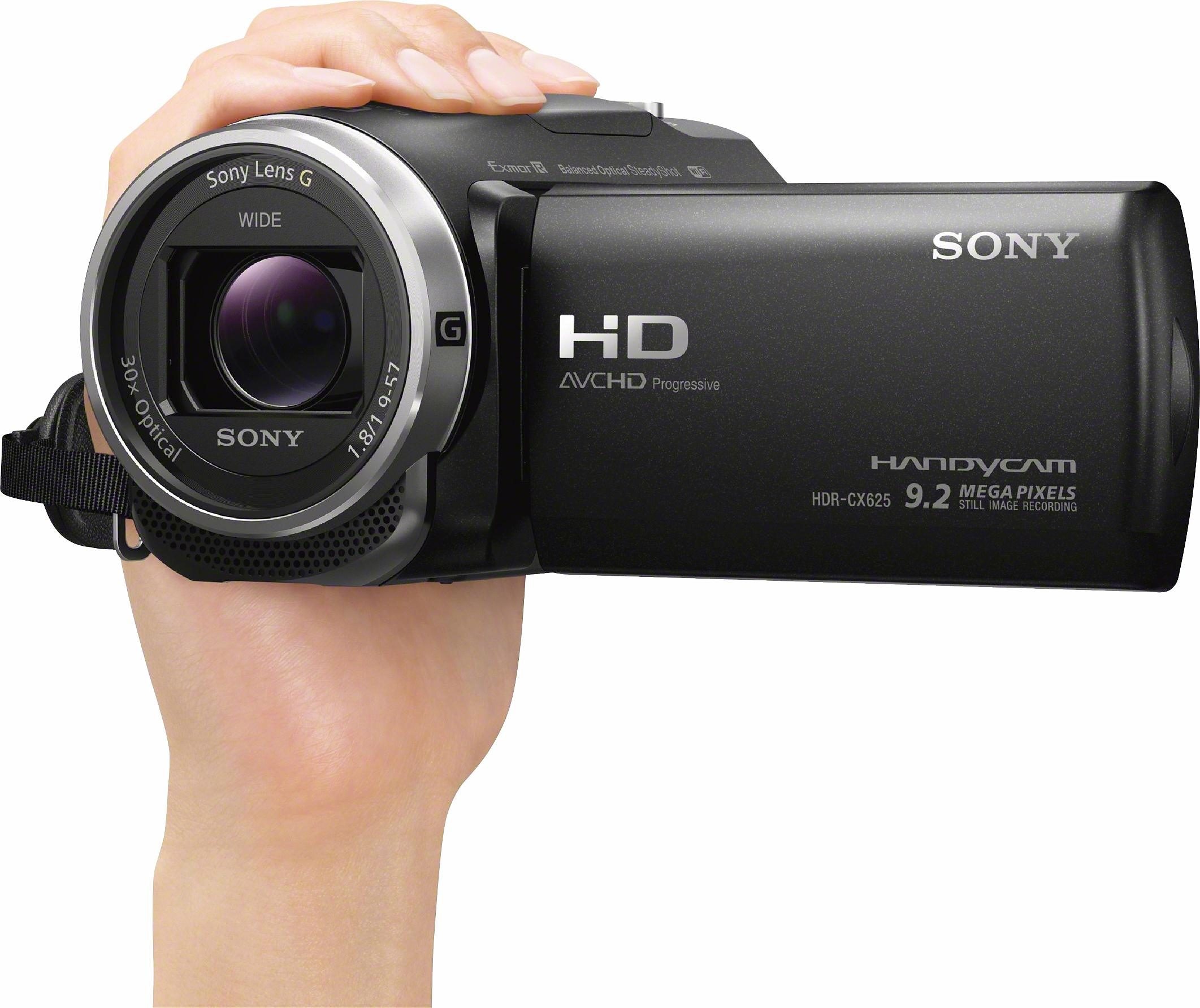 Sony Camcorder »HDR-CX625B«, Full HD, NFC-WLAN (Wi-Fi), 30 fachx opt. Zoom, 26,8mm Weitwinkel