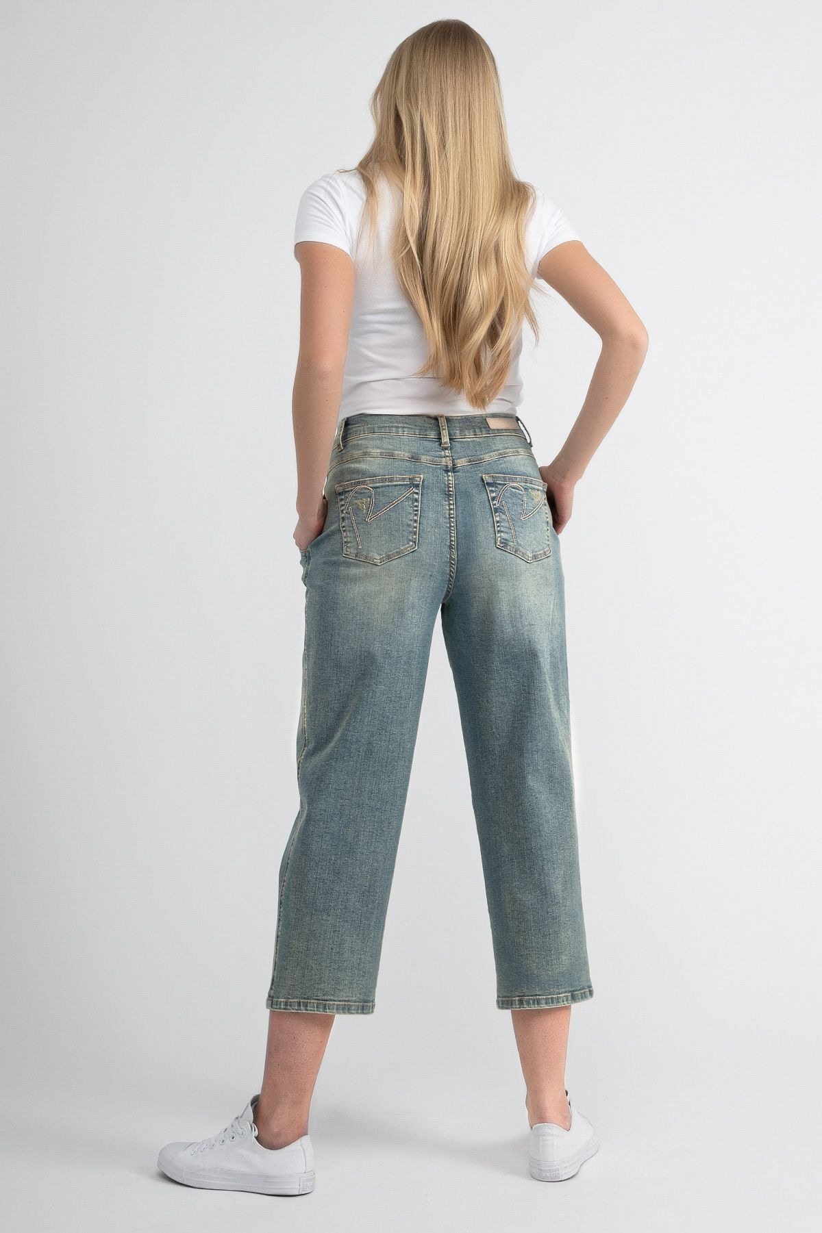 Recover Pants 5-Pocket-Jeans »Jeans«, Mit weitem Bein und Bundfalten