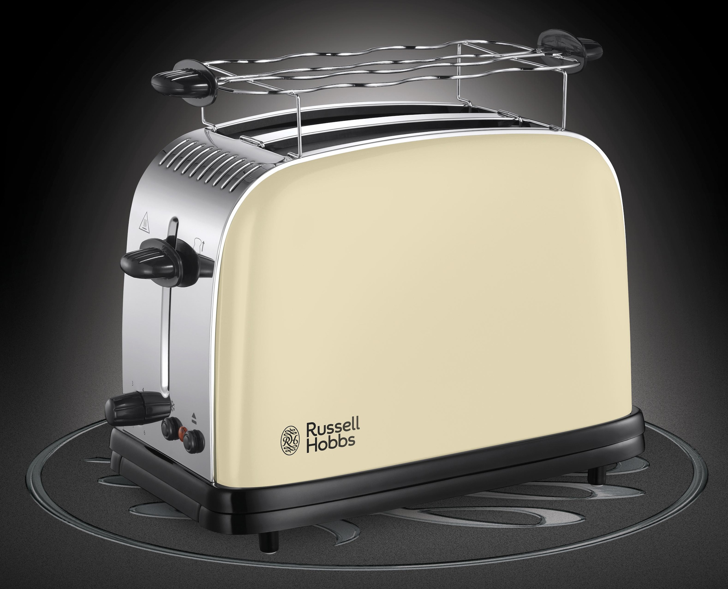 RUSSELL HOBBS Toaster »Colours Plus+ Classic Cream 23334-56«, 2 kurze Schlitze, 1670 W