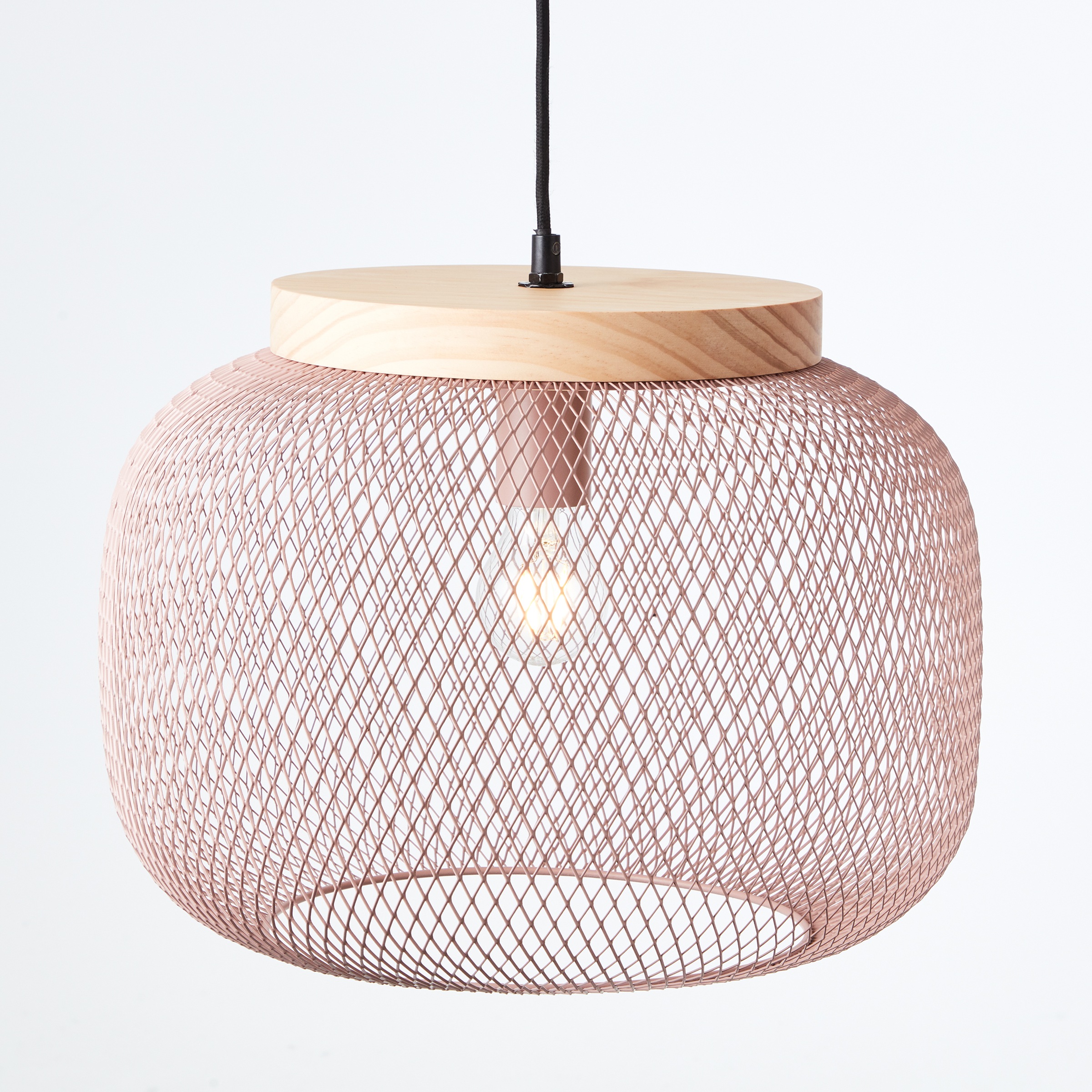 Brilliant Pendelleuchte »Giada«, 1 flammig, Leuchtmittel E27 | ohne Leuchtmittel, Pendelleuchte, 40 cm, E27, kürzbar, Metall/Holz