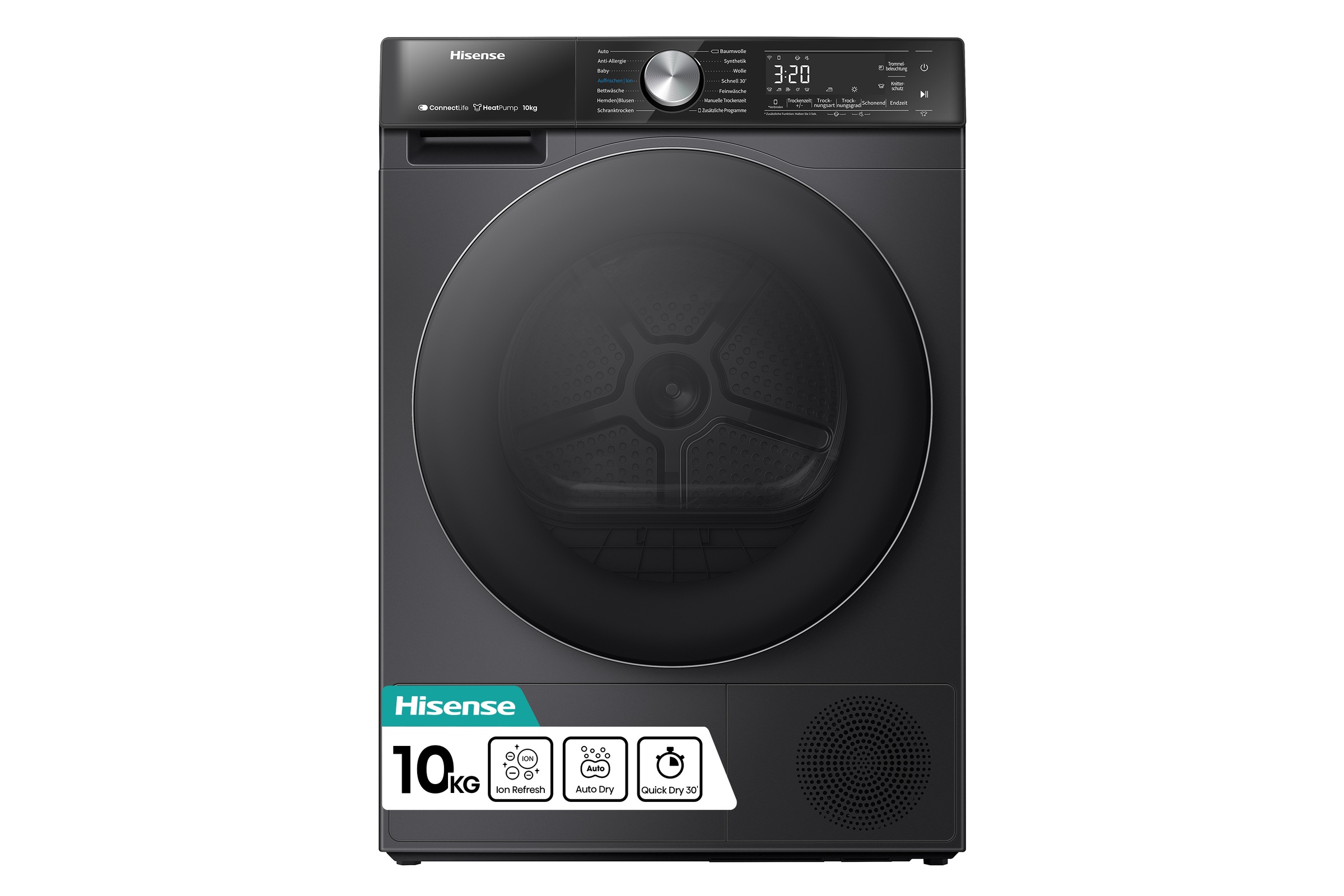 Hisense 5S Freistehender Wäschetrockner mit Wärmepumpe, 10 kg