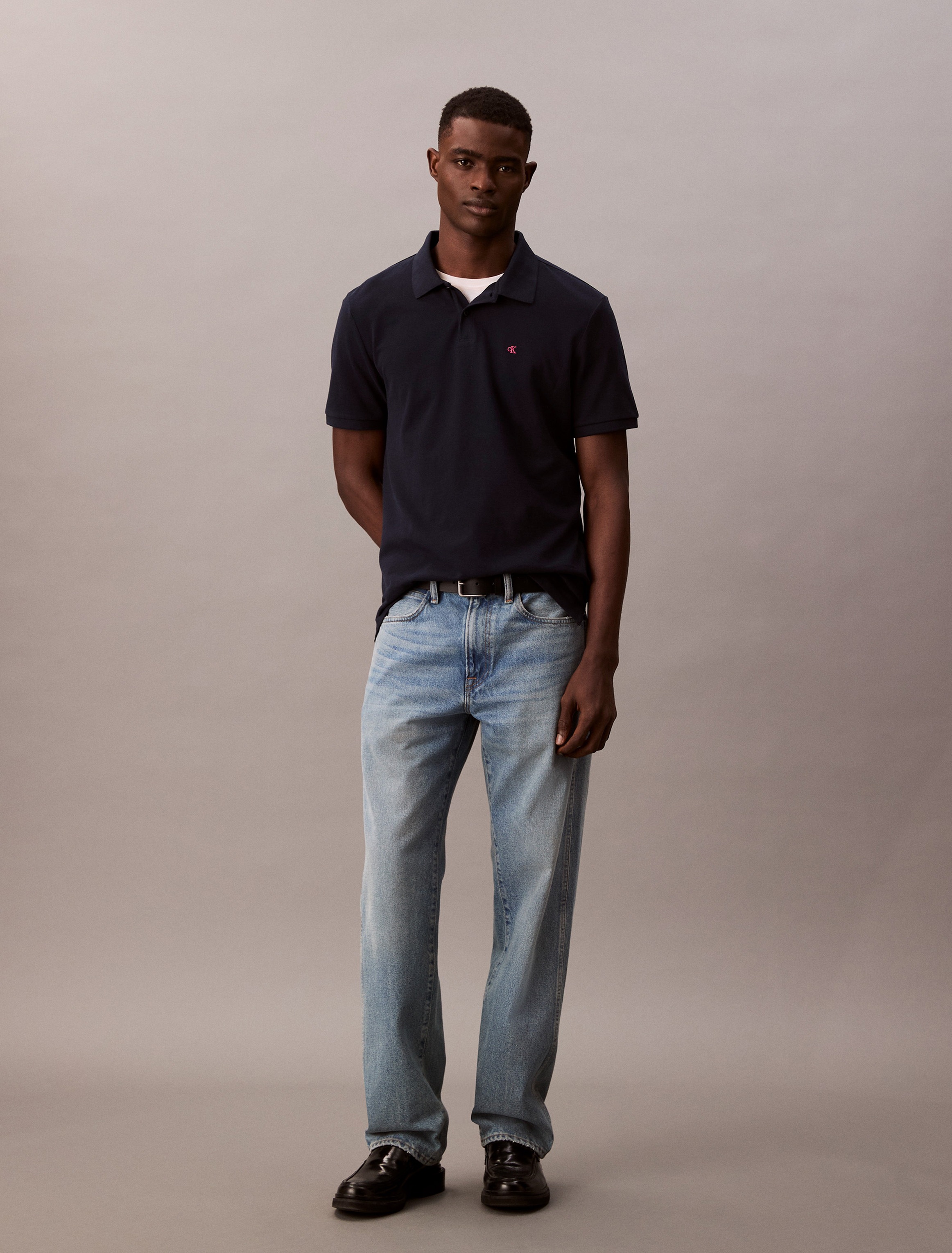 Calvin Klein Jeans Poloshirt »SS CASUAL PIQUE CLASSIC POLO«, Mit Rundhalsausschnitt