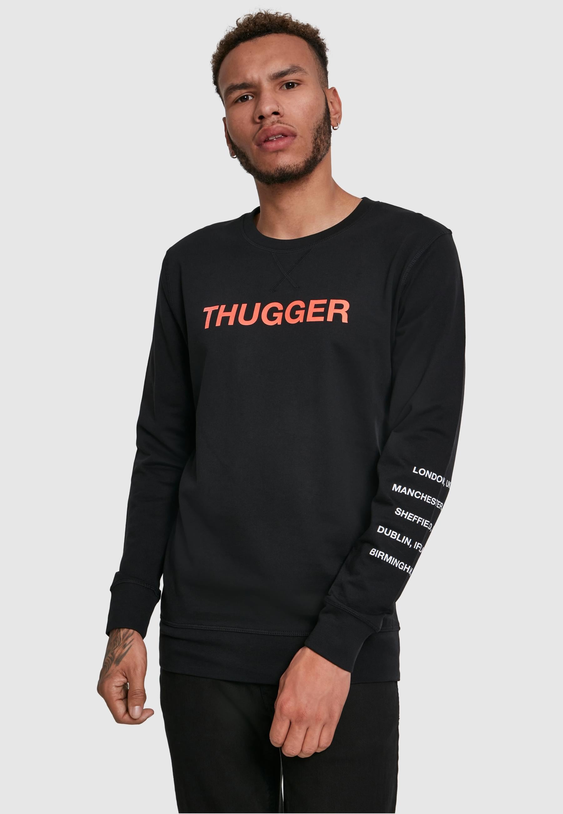 Merchcode Rundhalspullover »Merchcode Herren Thugger Childrose Crewneck«, (1 tlg.)