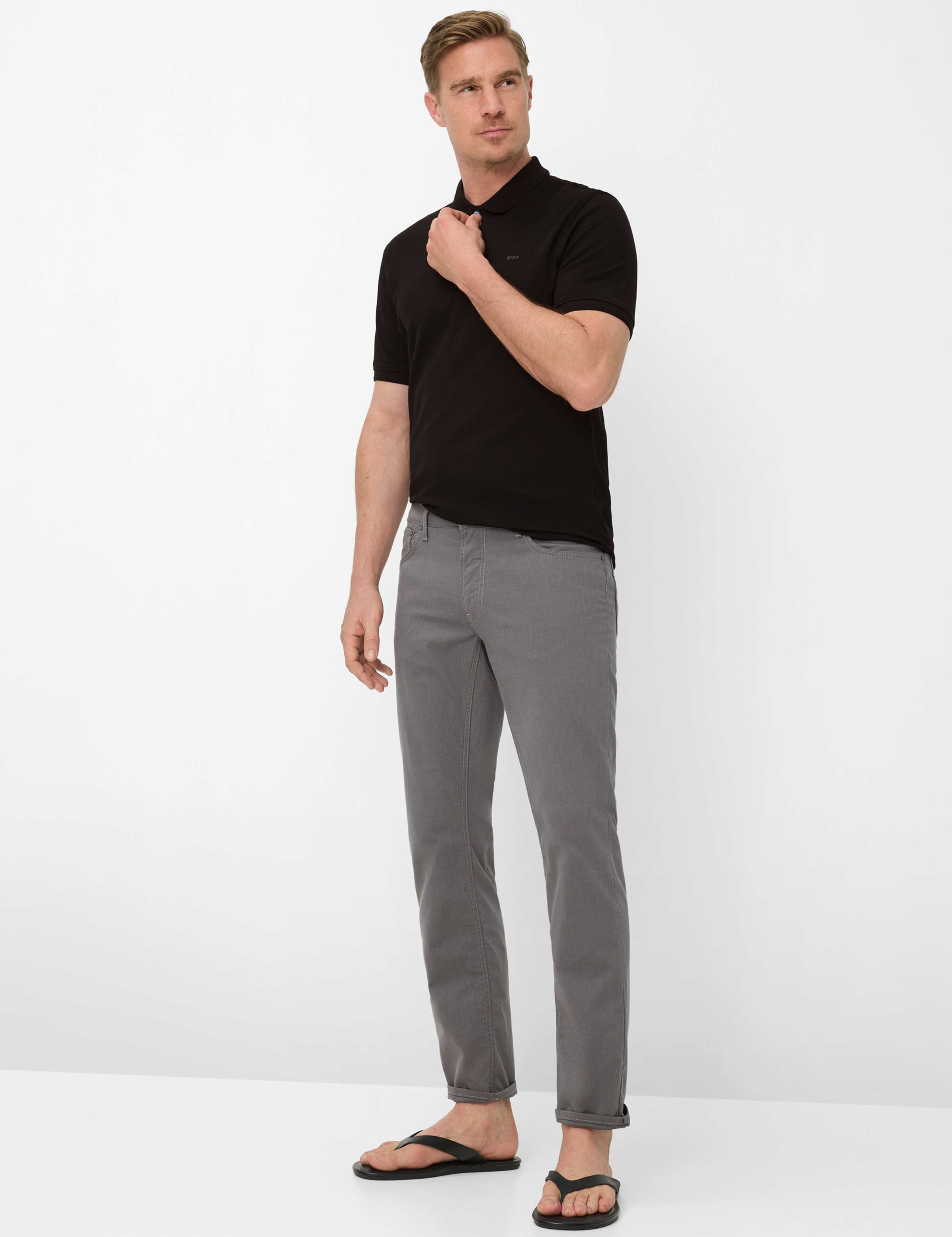 BRAX CHUCK Men 5-Pocket Trousers Graphite 42 2