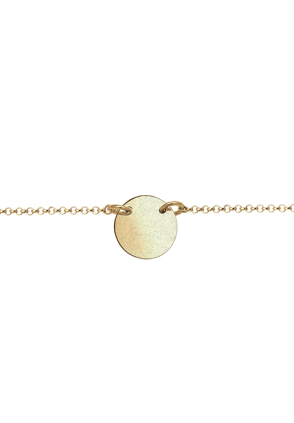 Elli Collier »Choker Kreis Plate Matt Geo 925 Silber«