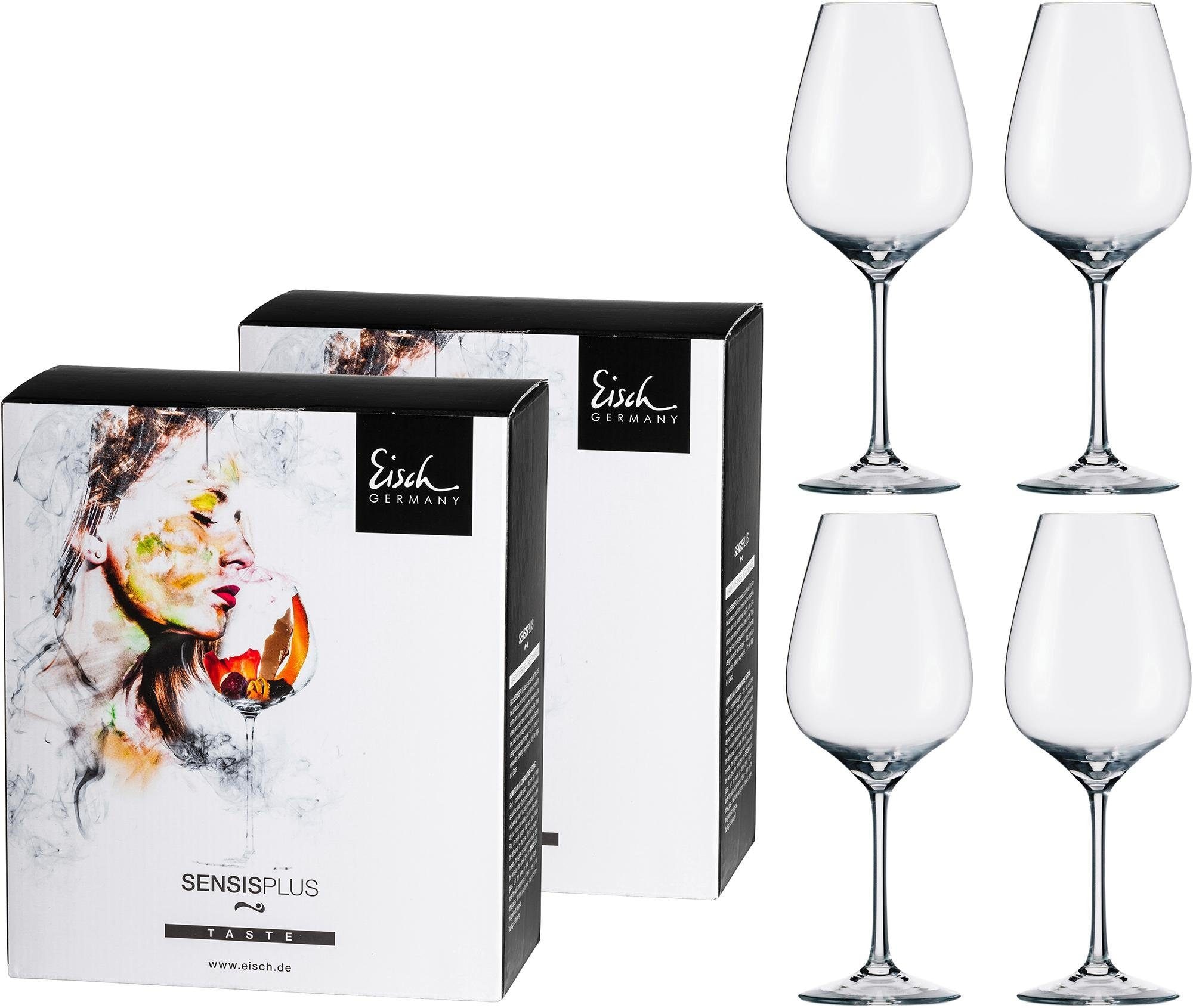 Eisch Germany Rotweinglas »Superior SensisPlus«, (Set, 4 tlg.), (Syrahglas), bleifrei, 600 ml, 4-teilig