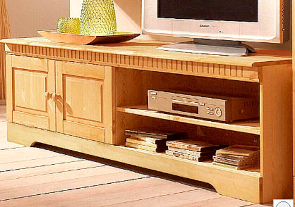 Home affaire Lowboard »Cubrix«, aus schönem massivem Kiefernholz, Breite  162 cm bestellen | BAUR
