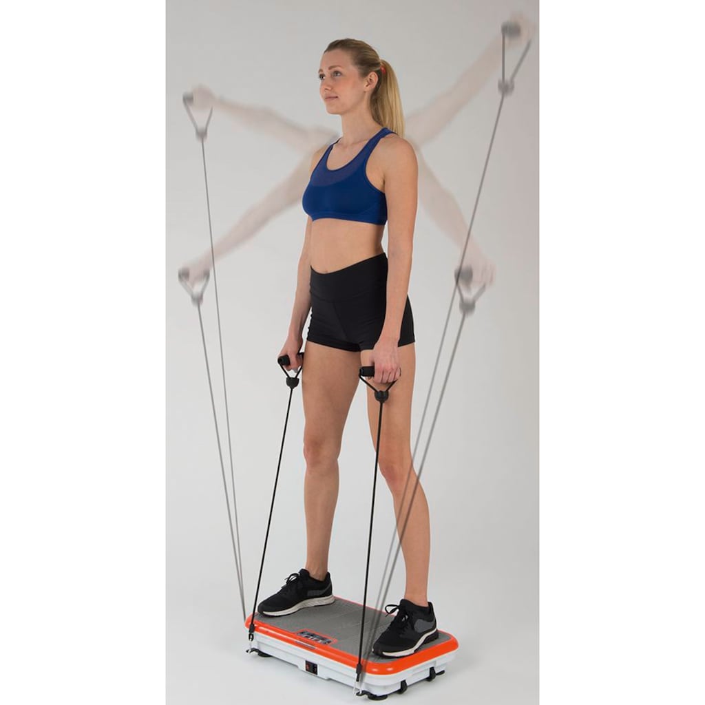 MediaShop Vibrationsplatte »VIBROSHAPER«, 200 W, 3 Intensitätsstufen, (Set, mit Trainingsbändern)