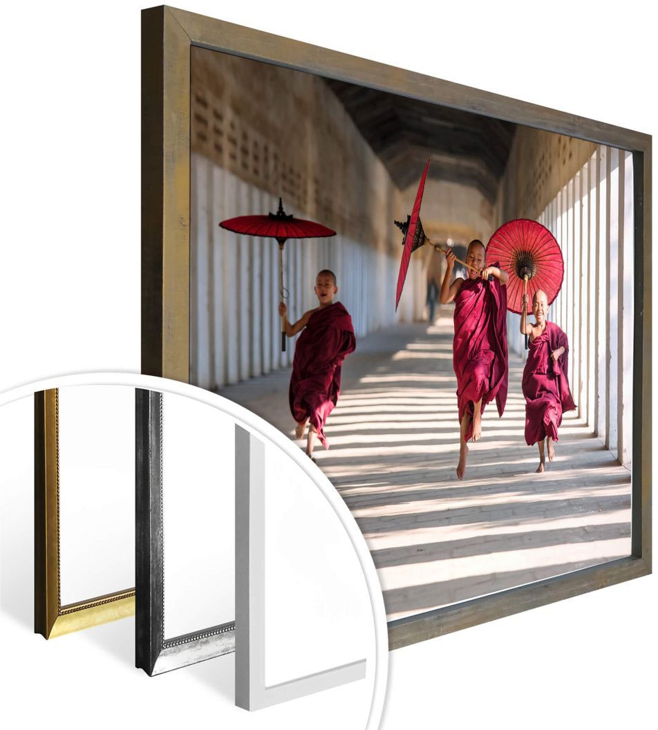 spitze Wall-Art Poster »Drei junge Mönche«, Poster, (1 St.), Bild, | BAUR Wandposter kaufen Menschen, Wandbild