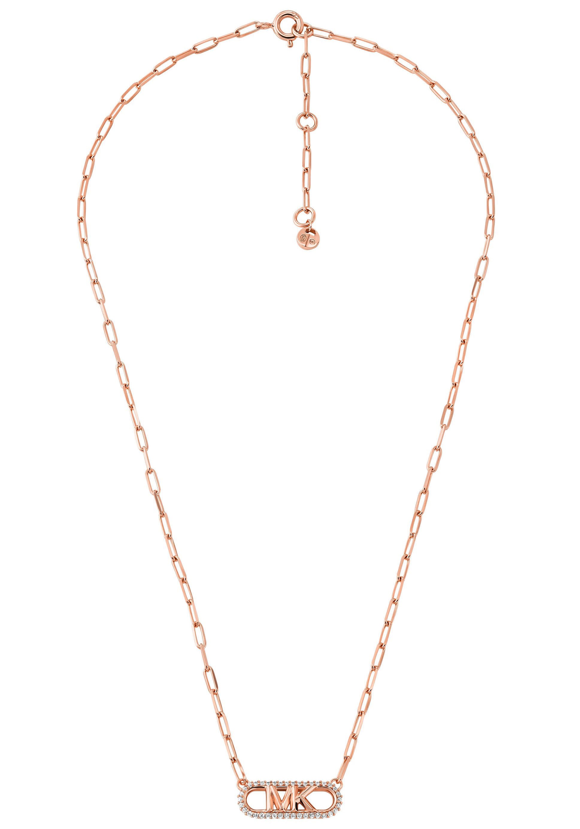 MICHAEL KORS Kette mit Anhänger »PREMIUM, EMPIRE, OVAL, MKC1655CZ«, mit Zirkonia (synth.)