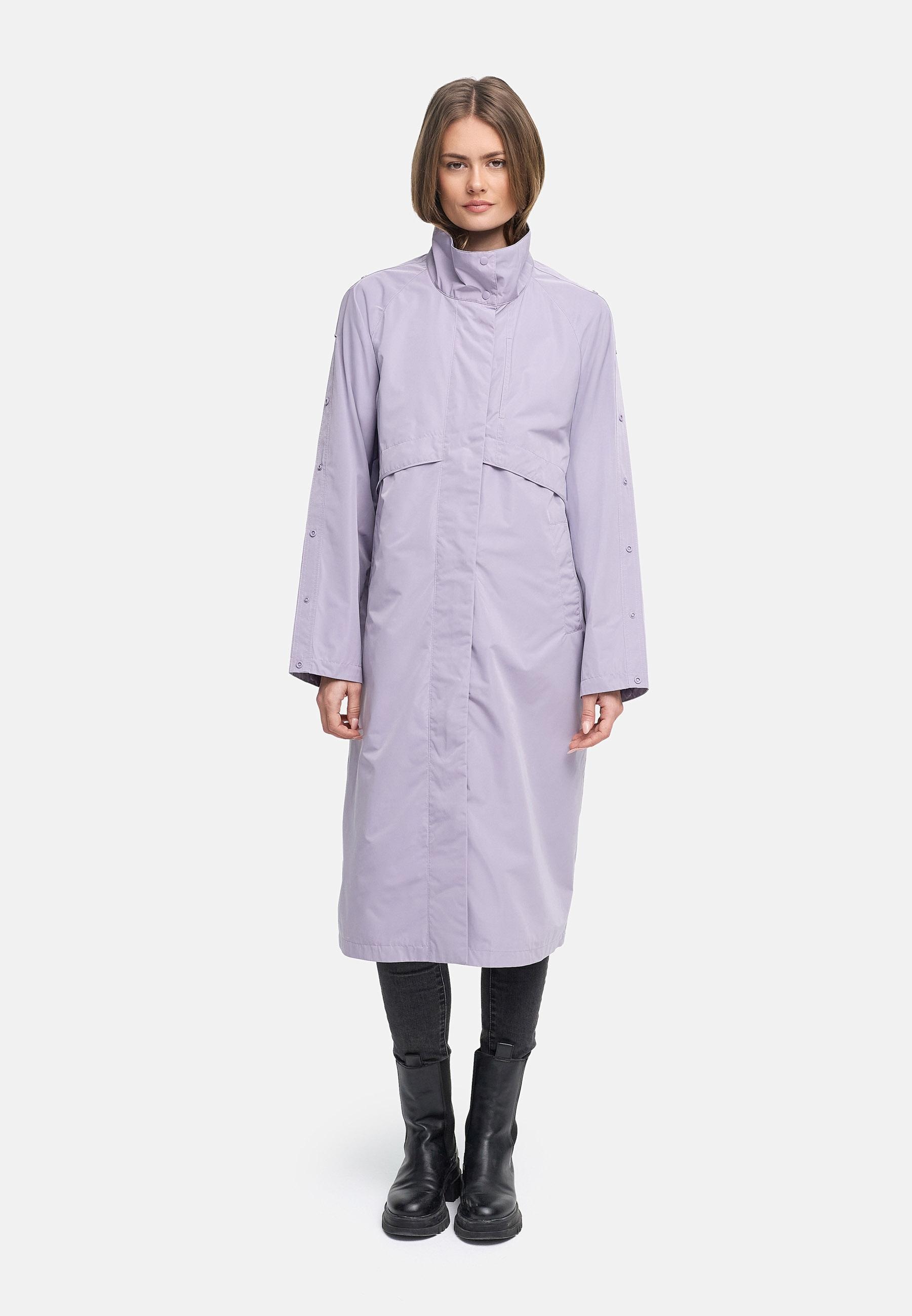 Navahoo Langmantel »Zenblüte 14« Modischer oversized Damen Parka mit krempelbaren Ärmeln