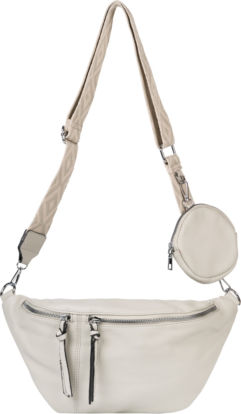 styleBREAKER Umhängetasche "Halbmond Crossbody Bag Set 3-Teilig"