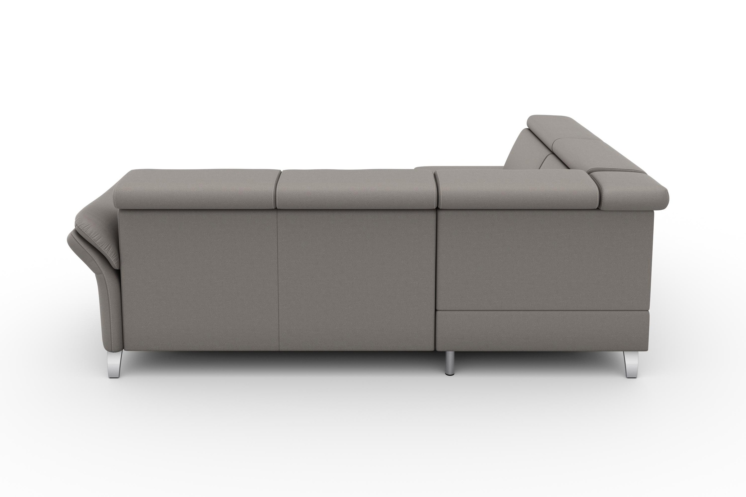 sit&more Ecksofa »Vincenzo L-Form«, inklusive Kopfteilverstellung, wahlweise mit Bettfunktion, Bettkasten