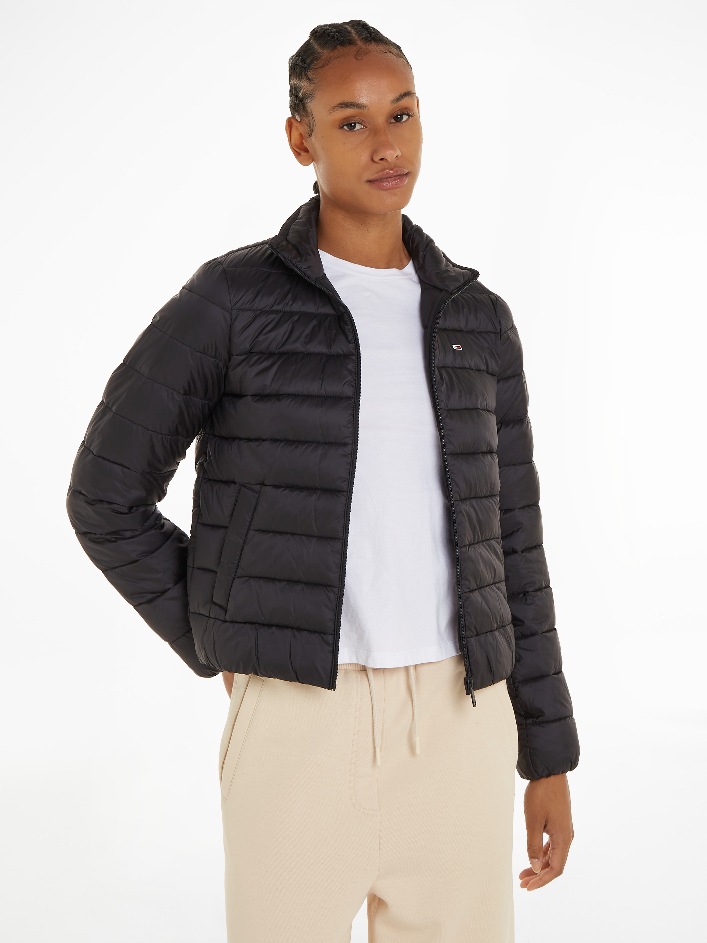 Tommy Jeans Steppjacke "TJW QUILTED ZIP THROUGH", mit Tommy Jeans Markenlabel