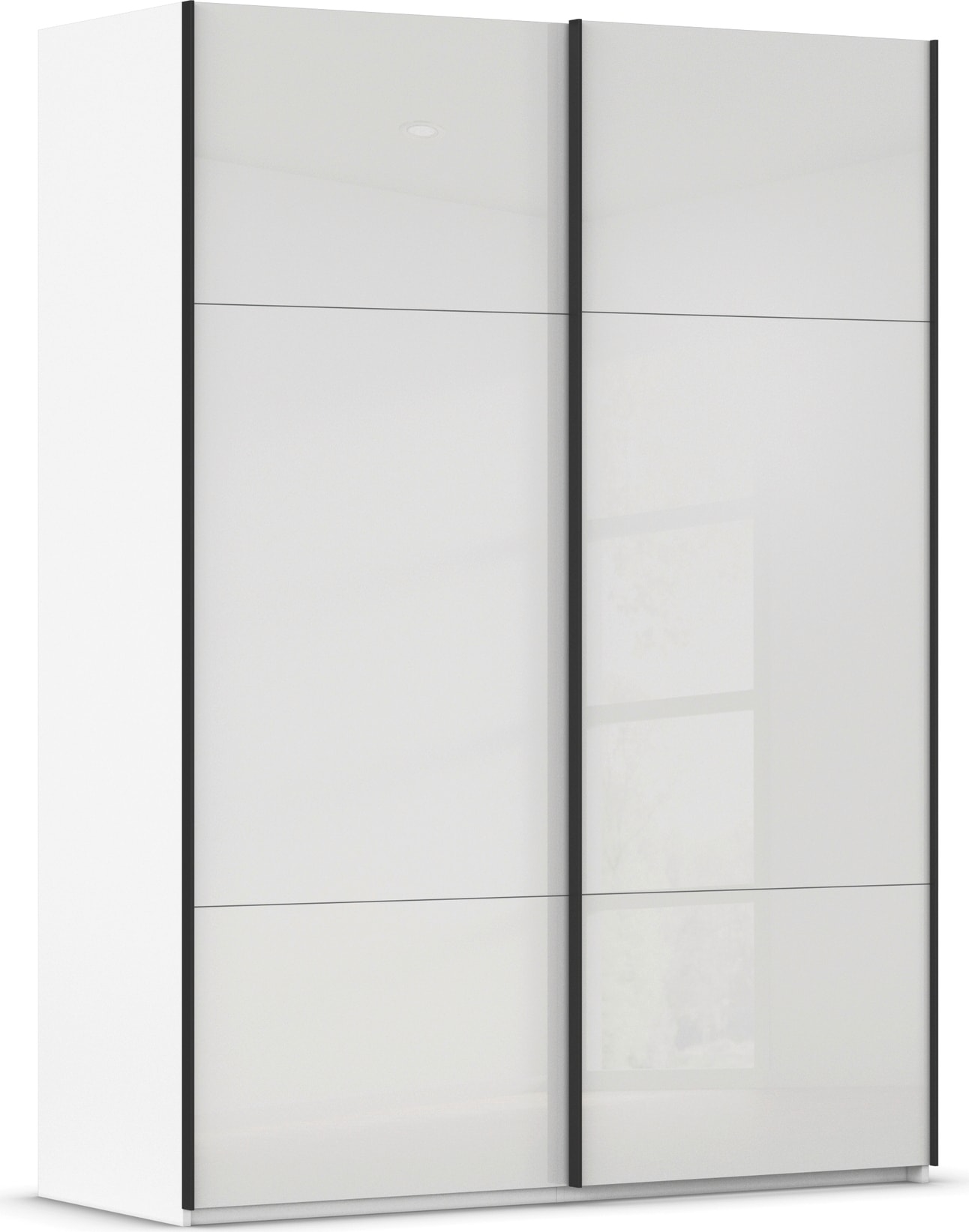 rauch Schwebetürenschrank "Kleiderschrank Schrank Garderobe Schlafzimmerschrank CONTIDO" 3 verschiedene Ausstattungen BASIC/CLASSIC/PREMIUM, aus hochwertigem Material in 6 Breiten 2 Griff-Farben MADE IN GERMANY