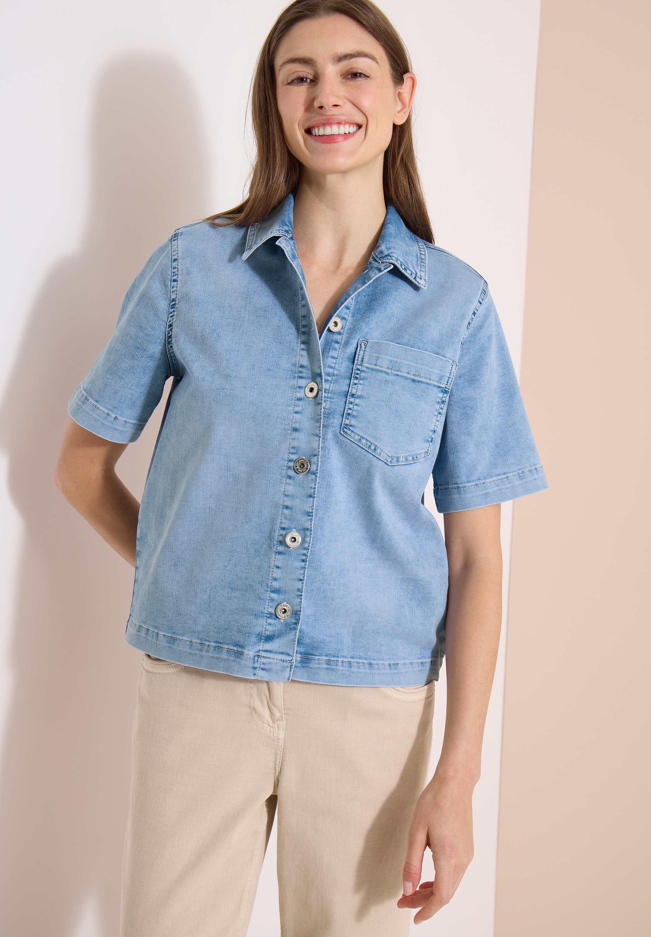 Cecil ohne Kapuze in Denim-Optik