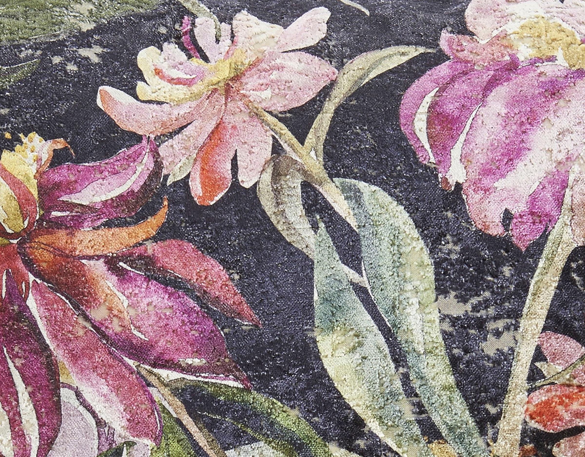 Thumbnail - done. Kissenhülle "Peonies" Vorderseite im Vintage-Look