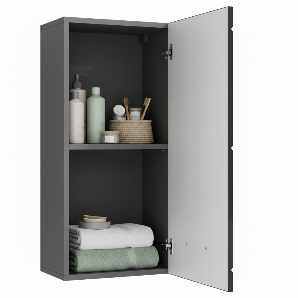 OTTO home Hängeschrank »Föhr, Badschrank, Badezimmerschrank, Badmöbel« Breite 36,4 cm, 1 Tür, minimalistisch, zeitlos, hochglänzend