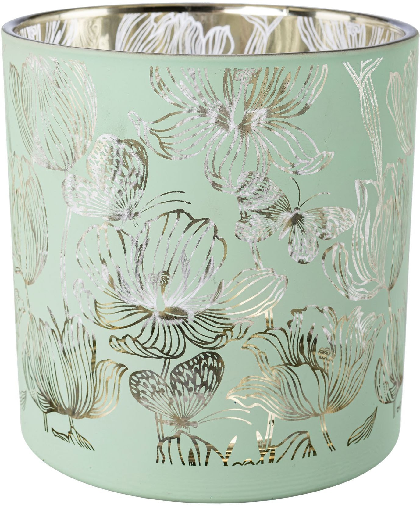 Creativ home Kerzenhalter "Windlicht" mit floralem Motiv günstig online kaufen