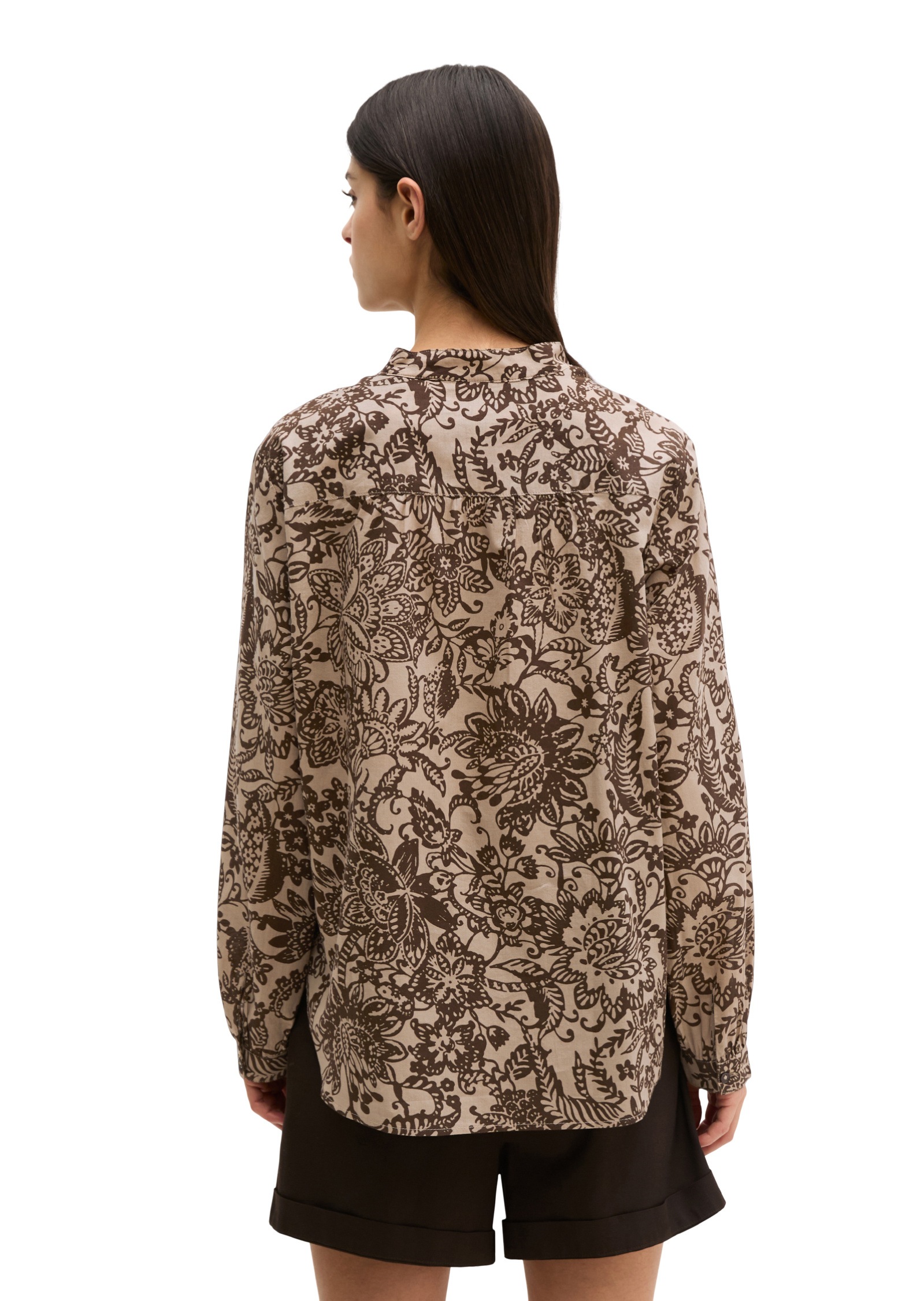 Thumbnail - Marc OPolo Langarmbluse "aus bedrucktem Baumwoll-Voile"