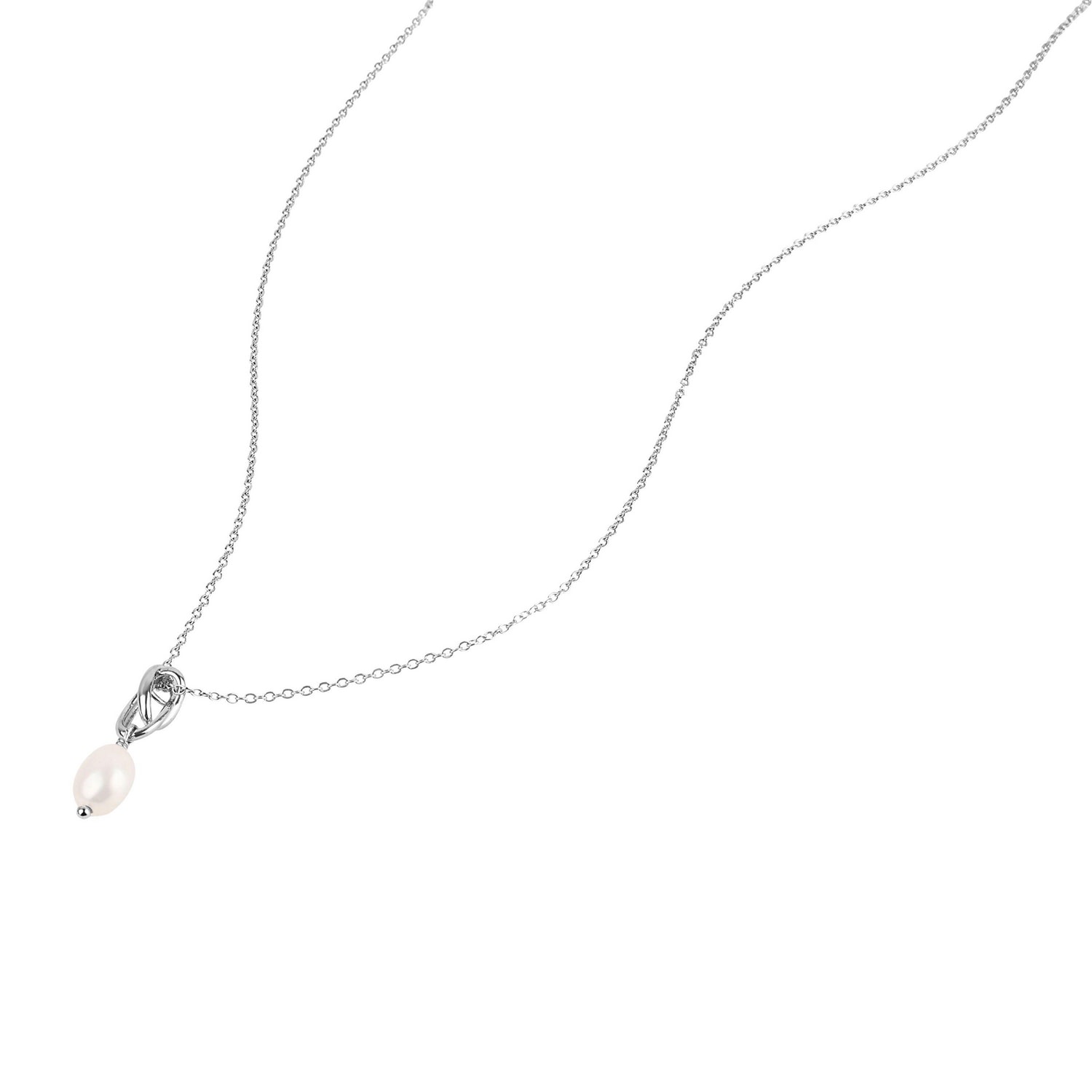 TOM TAILOR Kette mit Anhänger »Knoten-Motiv« mit Süßwasserzuchtperle