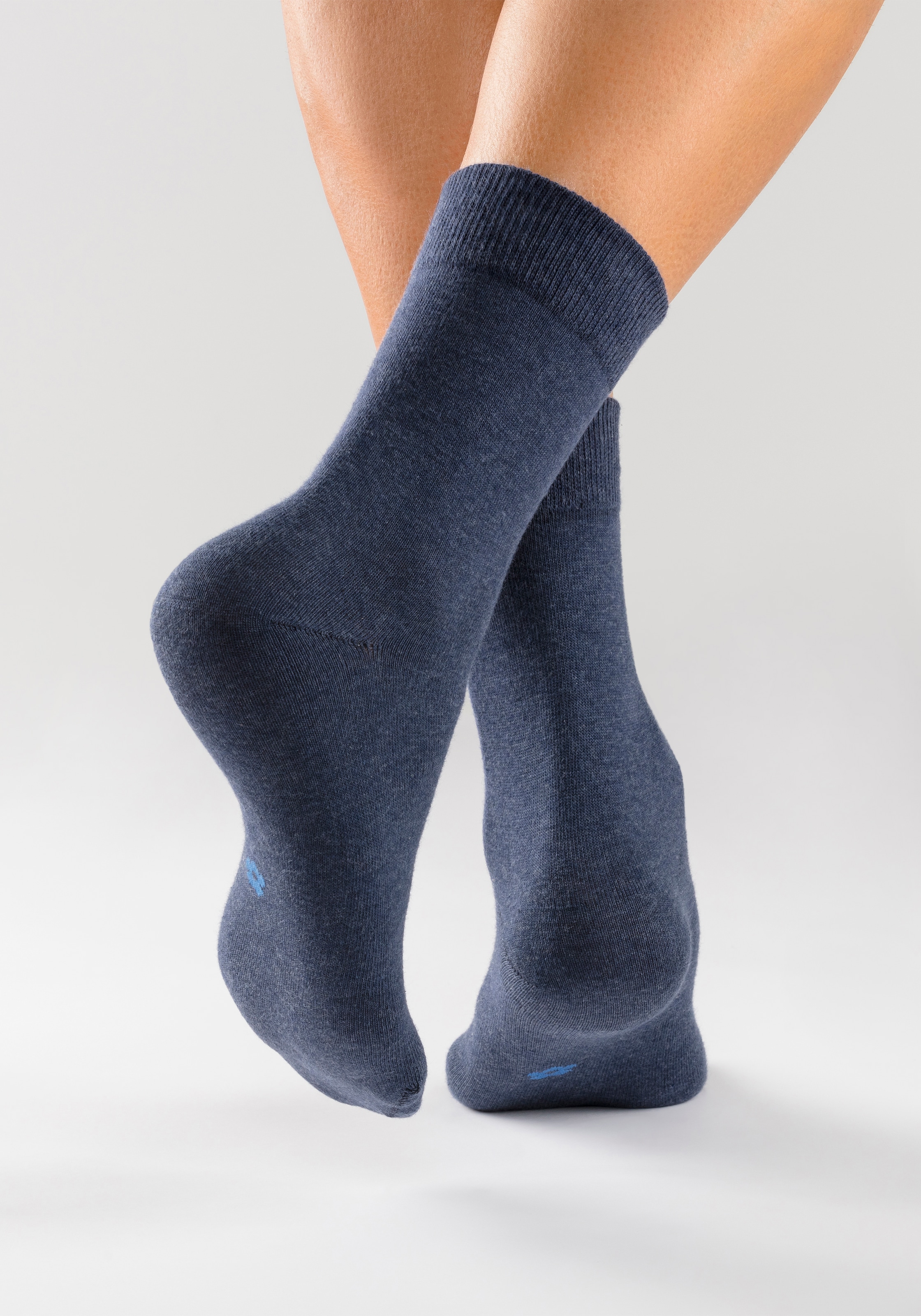 H.I.S Basicsocken, (Packung, 10 Paar), mit eingestrickten Symbolen