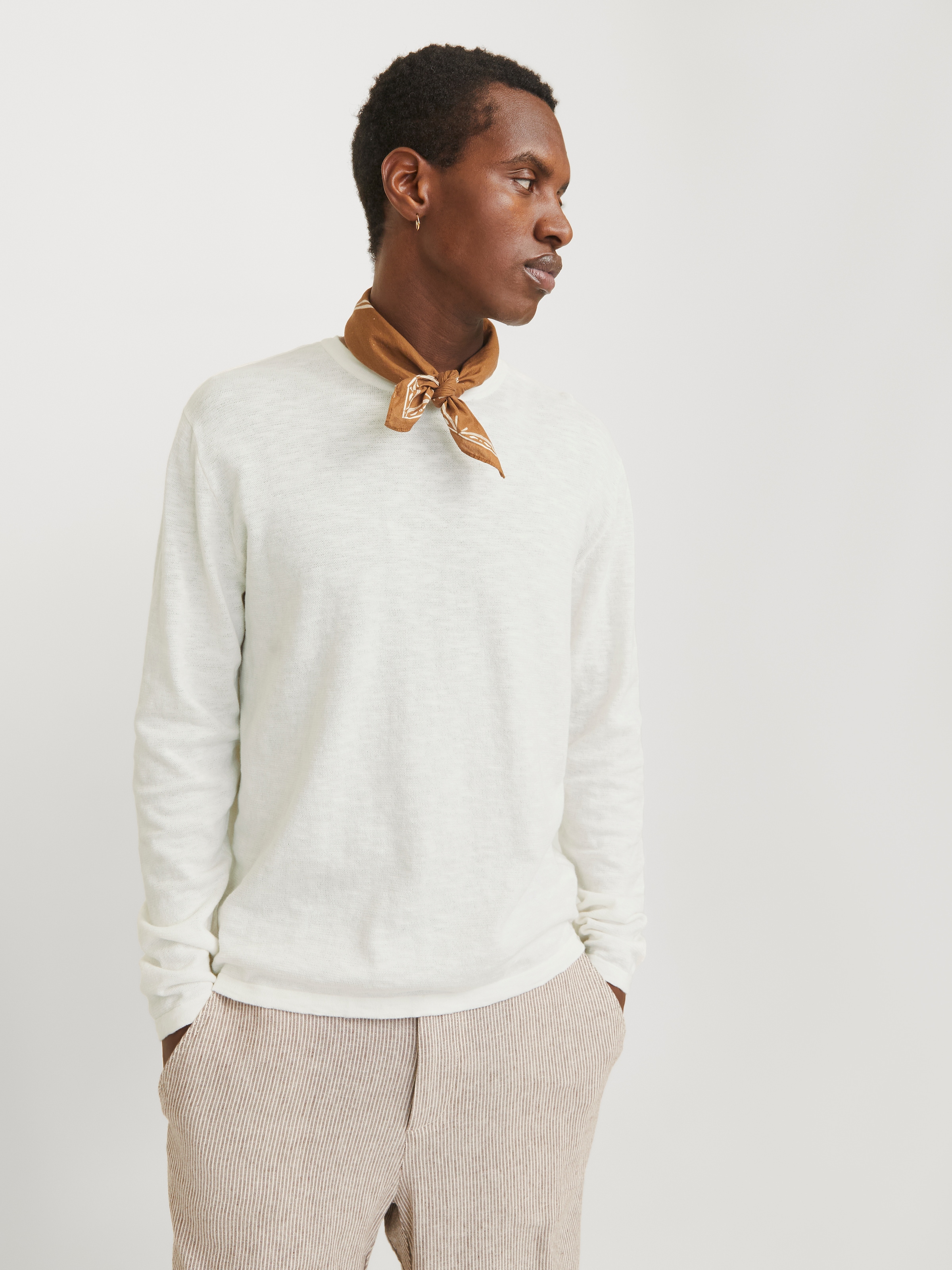 Jack & Jones Rundhalspullover »JJESUMMER KNIT CREW NECK SN«, mit Rundhalsausschnitt