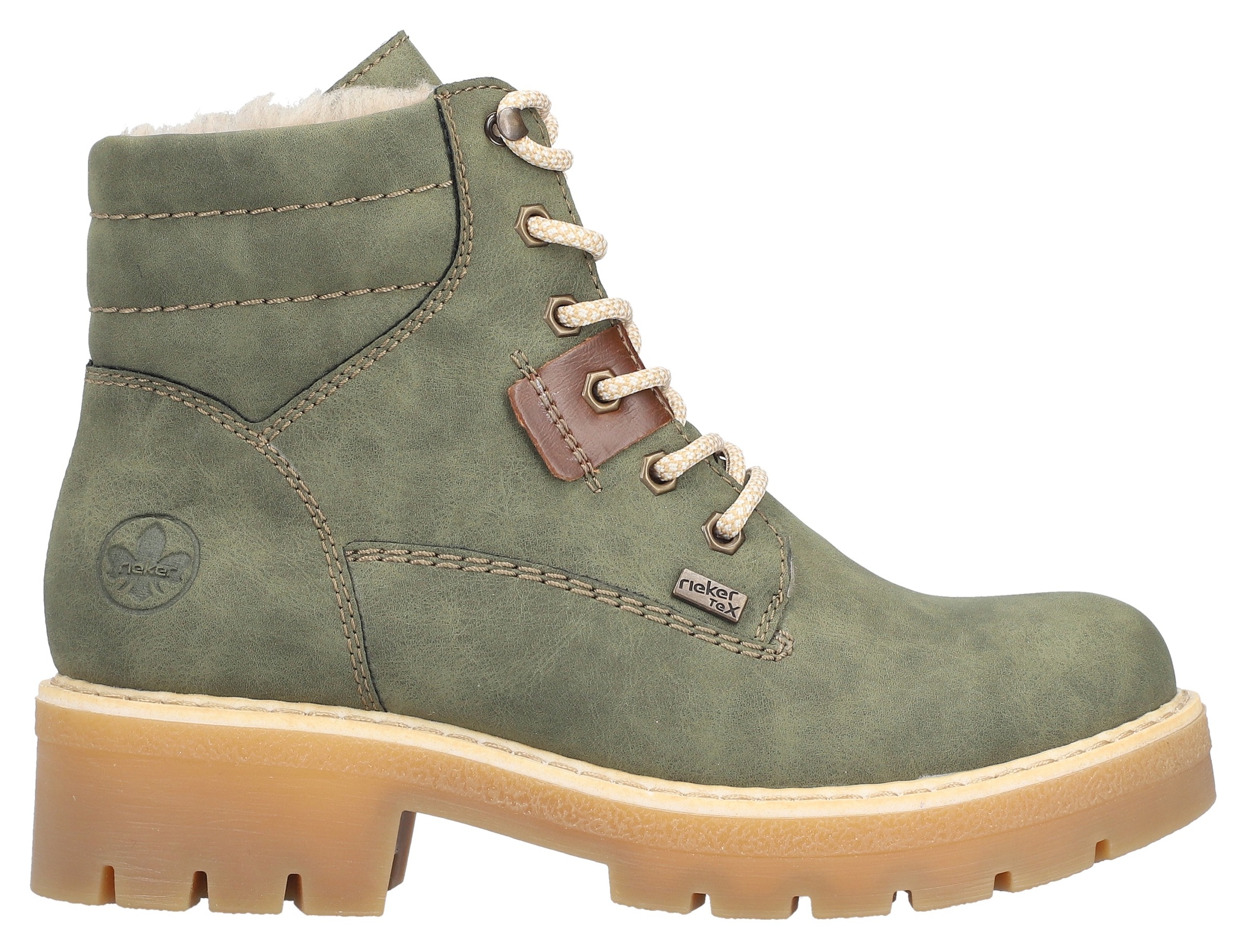Rieker Winterstiefelette, Winterboots, Schnürboots mit wasserabweisender riekerTEX-Membran