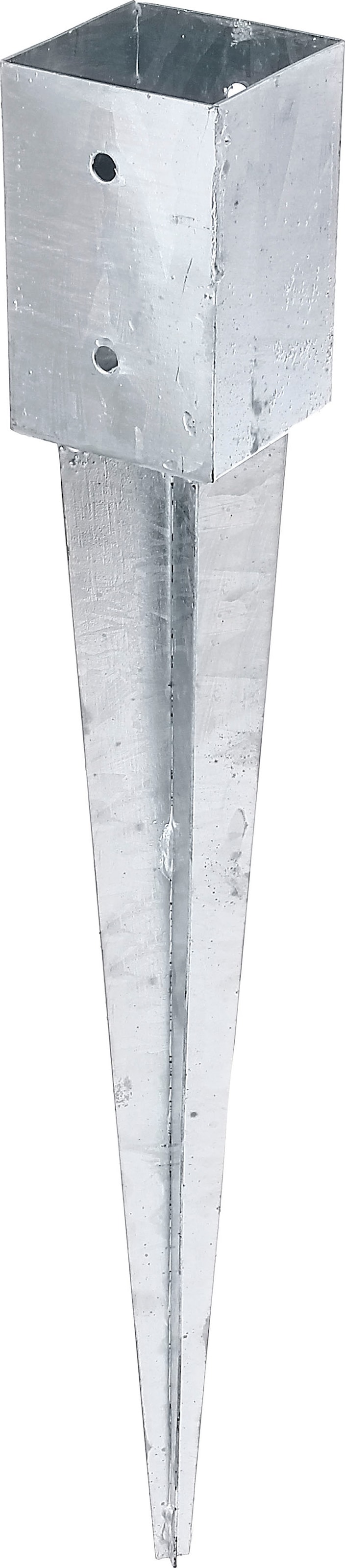 Einschlag-Bodenhülse, (Set, 3 St.), feuerverzinkt, 91 x 91 mm, Gesamtlänge 750 mm