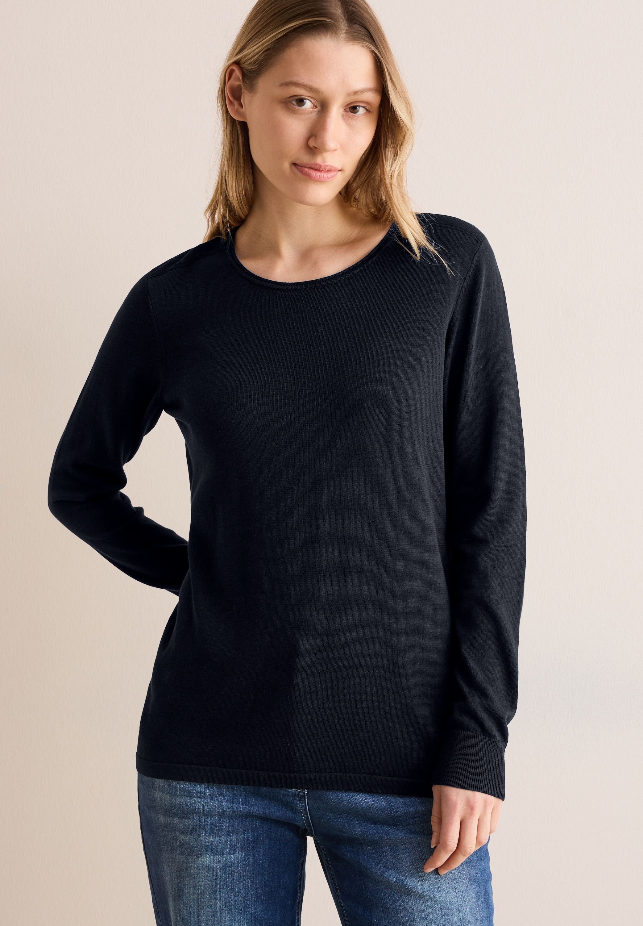 Cecil Strickpullover, im soften Baumwoll-Mix