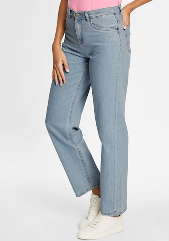 Tamaris Straight-Jeans, mit Logo-Badge - NEUE KOLLEKTION kaufen
