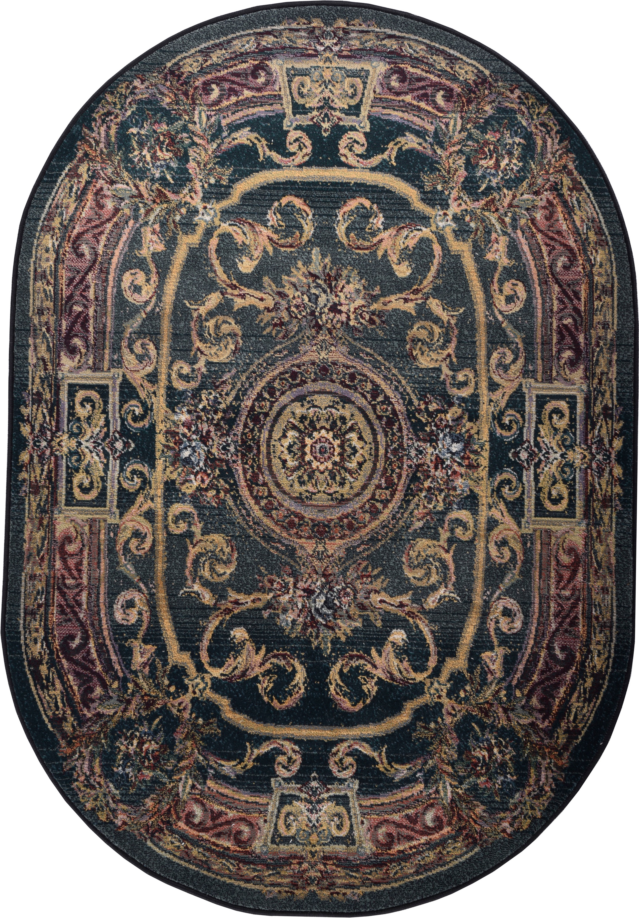 THEKO Teppich »Gabiro 856«, oval, 10 mm Höhe, Kurzflor, Orient-Optik, ideal im Wohnzimmer & Schlafzimmer