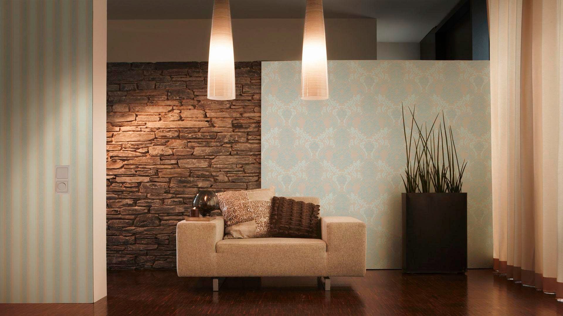 living walls Vliestapete »Neue Bude 2.0«, Barock-ornamental-gemustert, Ornament Tapete Barock Tapeten Wohnzimmer Schlafzimmer Küche Flur Büro