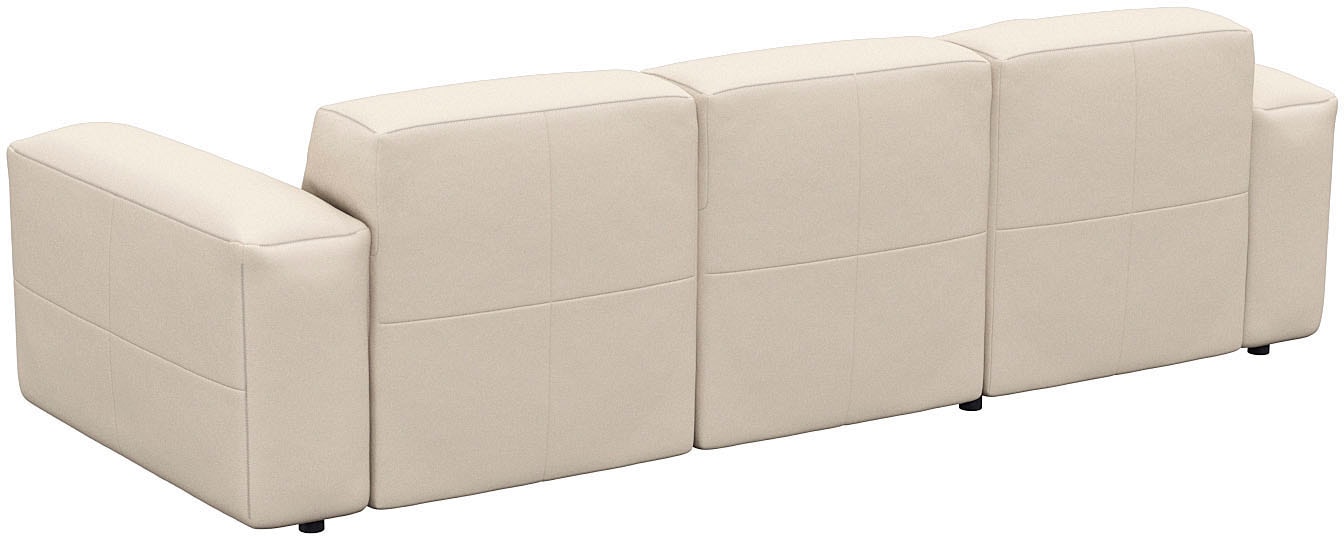 FLEXLUX Ecksofa »Lucera Chaislongue rechts oder links, L-Form, bequem«, modern & anschmiegsam, Kaltschaum, Stahl-Wellenunterfederung