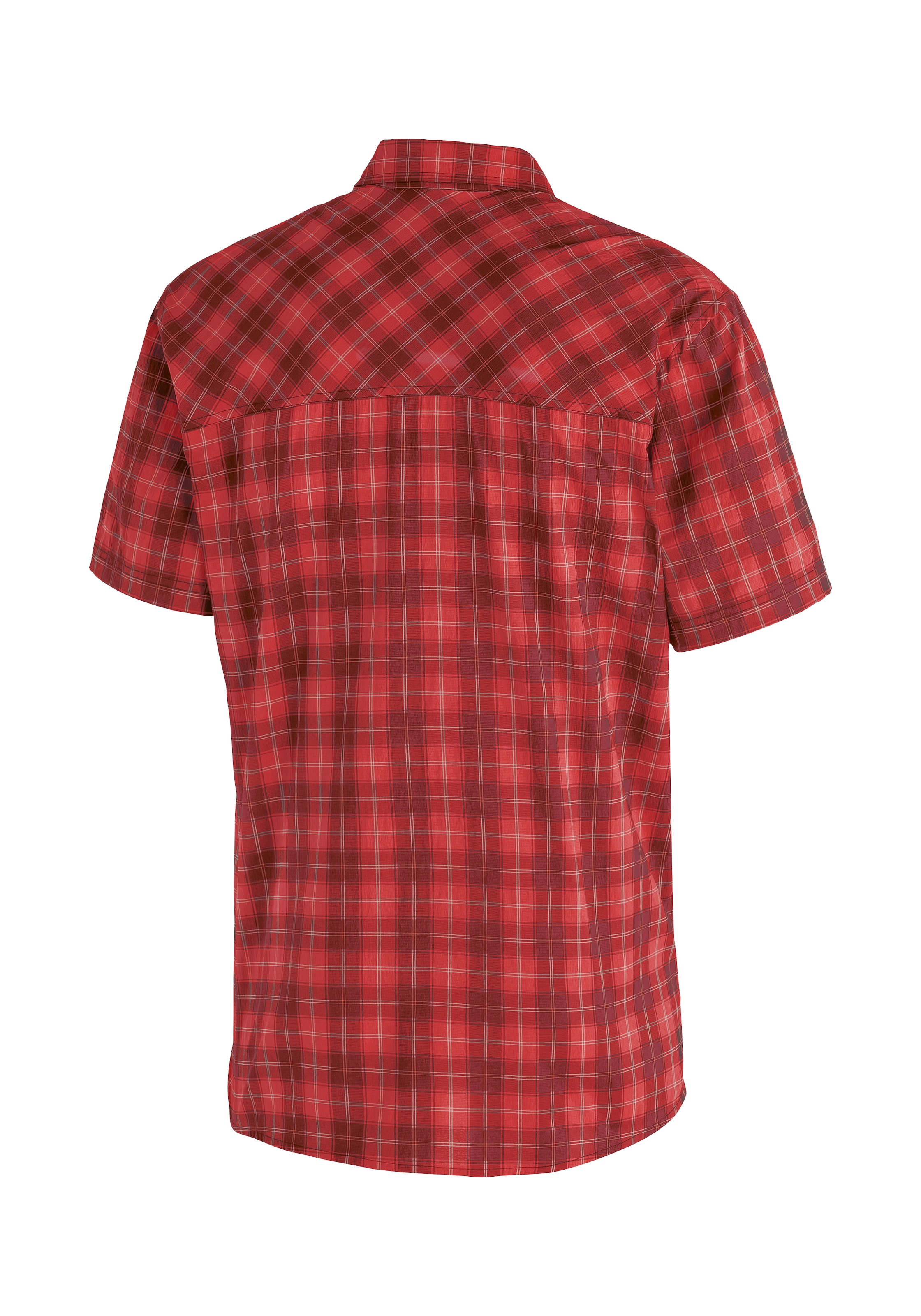 Outdoorhemd »Kasen S/S M«, kurzarm Herrenhemd, atmungsaktives Wanderhemd, Karohemd