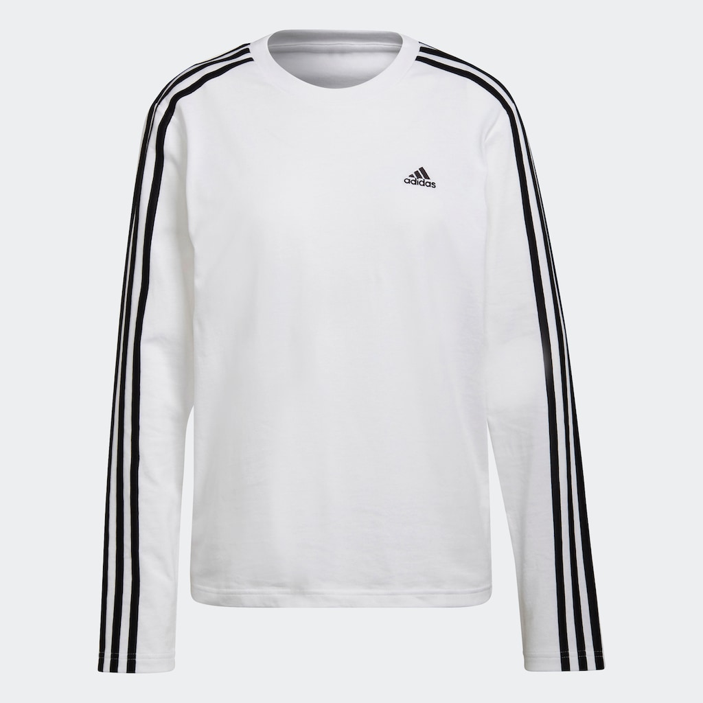 adidas Sportswear Langarmshirt »ESSENTIALS 3STREIFEN LONGSLEEVE«